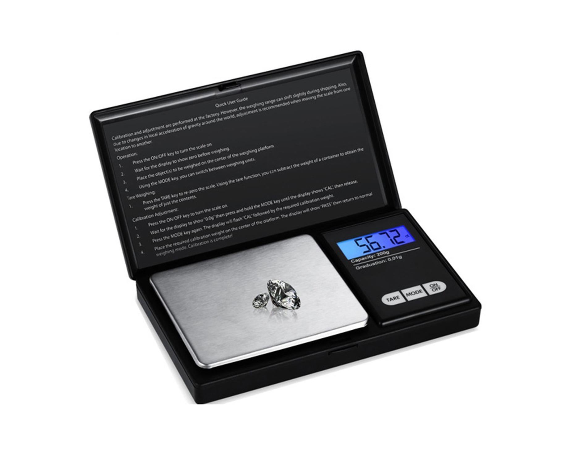 100g Jewelry Scale Digital Pocket Scales LCD Display Scale Small Mini Kitchen Scales Weight g dwt gn ct for Baking Cooking Portable Jewelry - Image 1