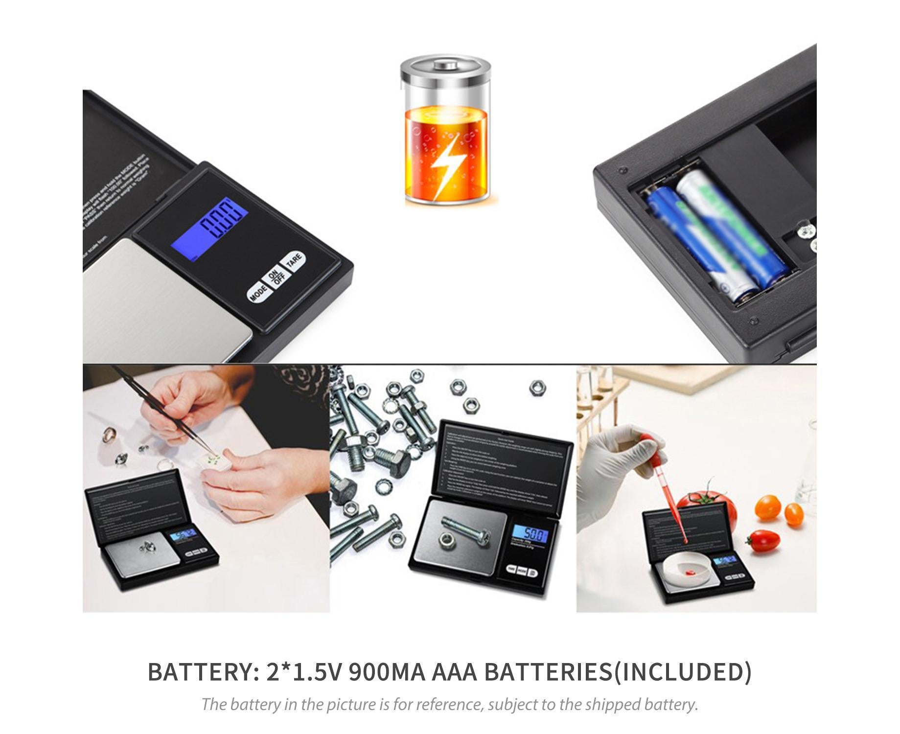 100g Jewelry Scale Digital Pocket Scales LCD Display Scale Small Mini Kitchen Scales Weight g dwt gn ct for Baking Cooking Portable Jewelry - Image 2