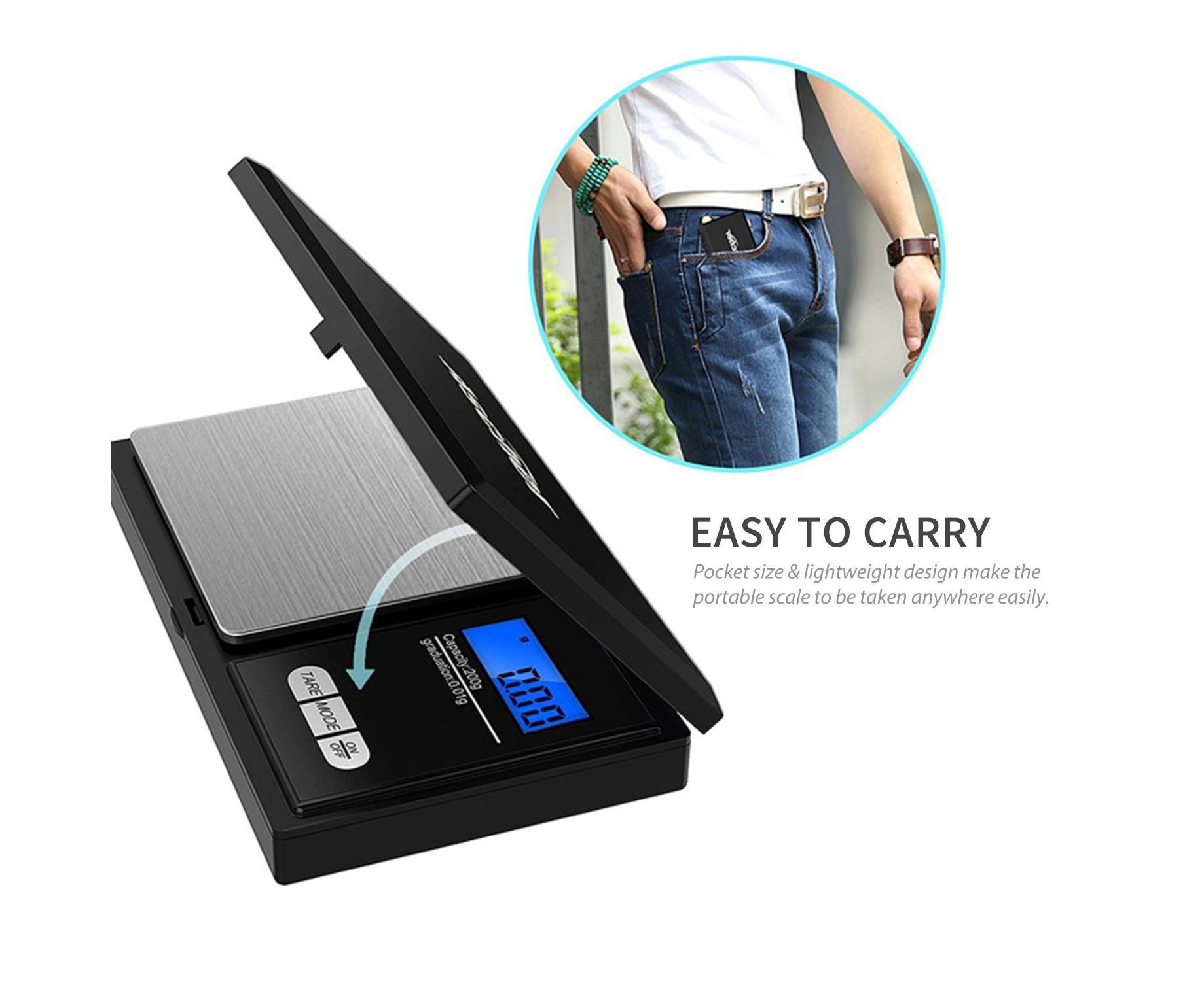 100g Jewelry Scale Digital Pocket Scales LCD Display Scale Small Mini Kitchen Scales Weight g dwt gn ct for Baking Cooking Portable Jewelry - Image 4