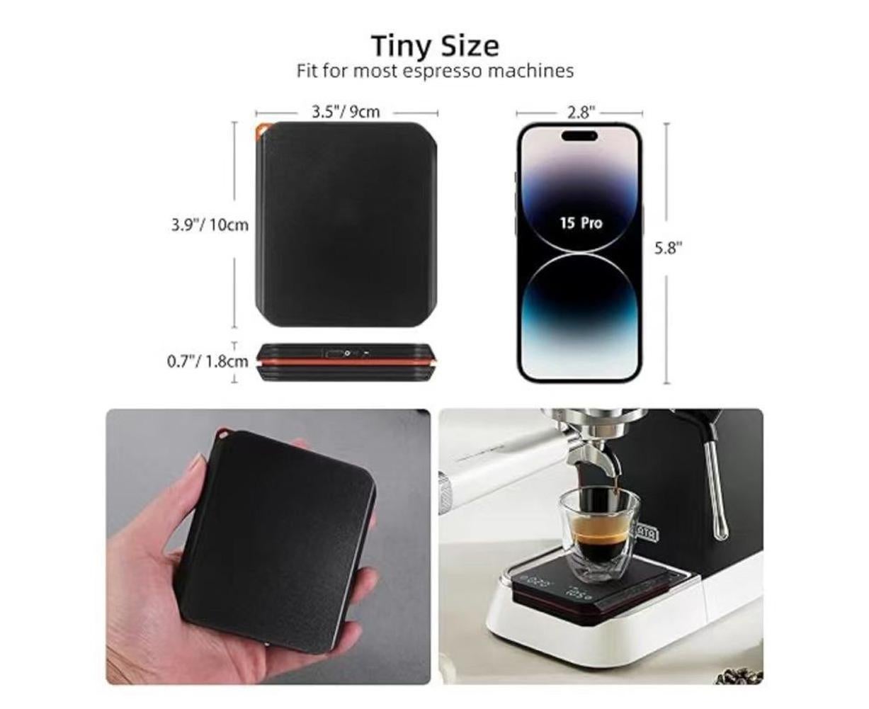 Coffee Scale with Timer 2000g/0.1g Rechargeable Espresso Scale Portable Digital Kitchen Scale with 3 Timing Mode g/oz/ml Unit Switching - Image 6