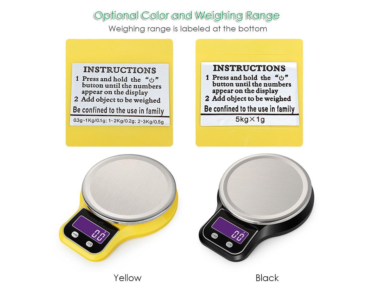 Kitchen Scale Food Scale Mini Electronic Platform Scale Digital Scale with Stainless Steel Platform Scale - Image 2