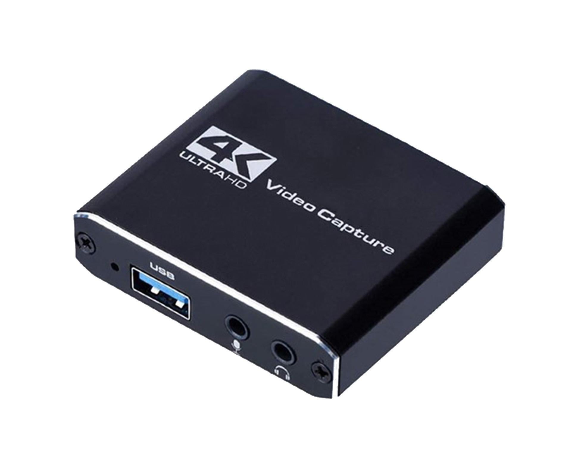 4K HDMI-compatible USB2.0 Video Capture Card Game Live Streaming Recording Box Adapter - Black - Image 2