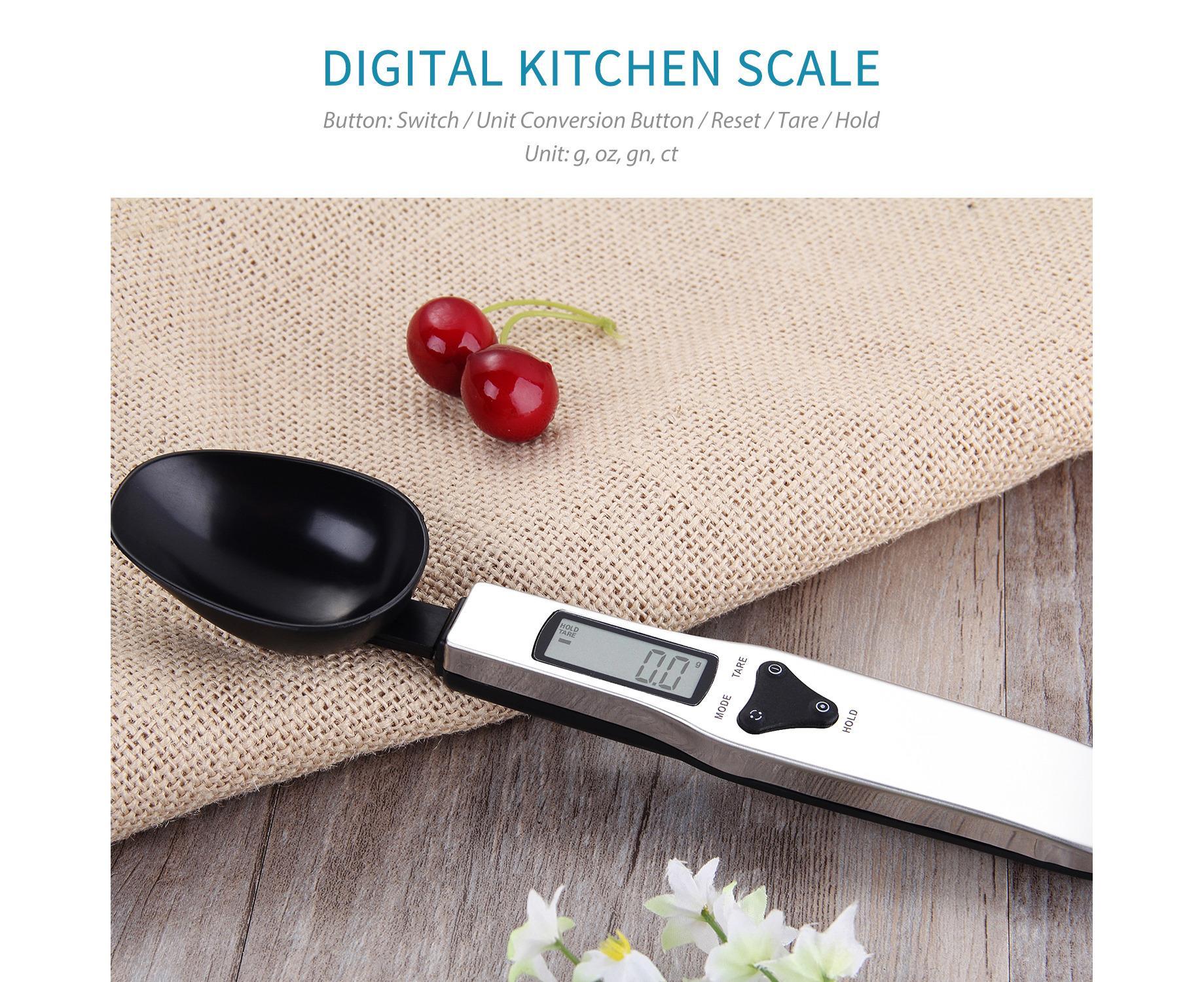 300g Food Spoon Scale Digital Kitchen Spoon Scale LCD Display Scale Weight G OZ GN CT for Baking Cooking Portable Food Scale 0.1g Precise - Image 5