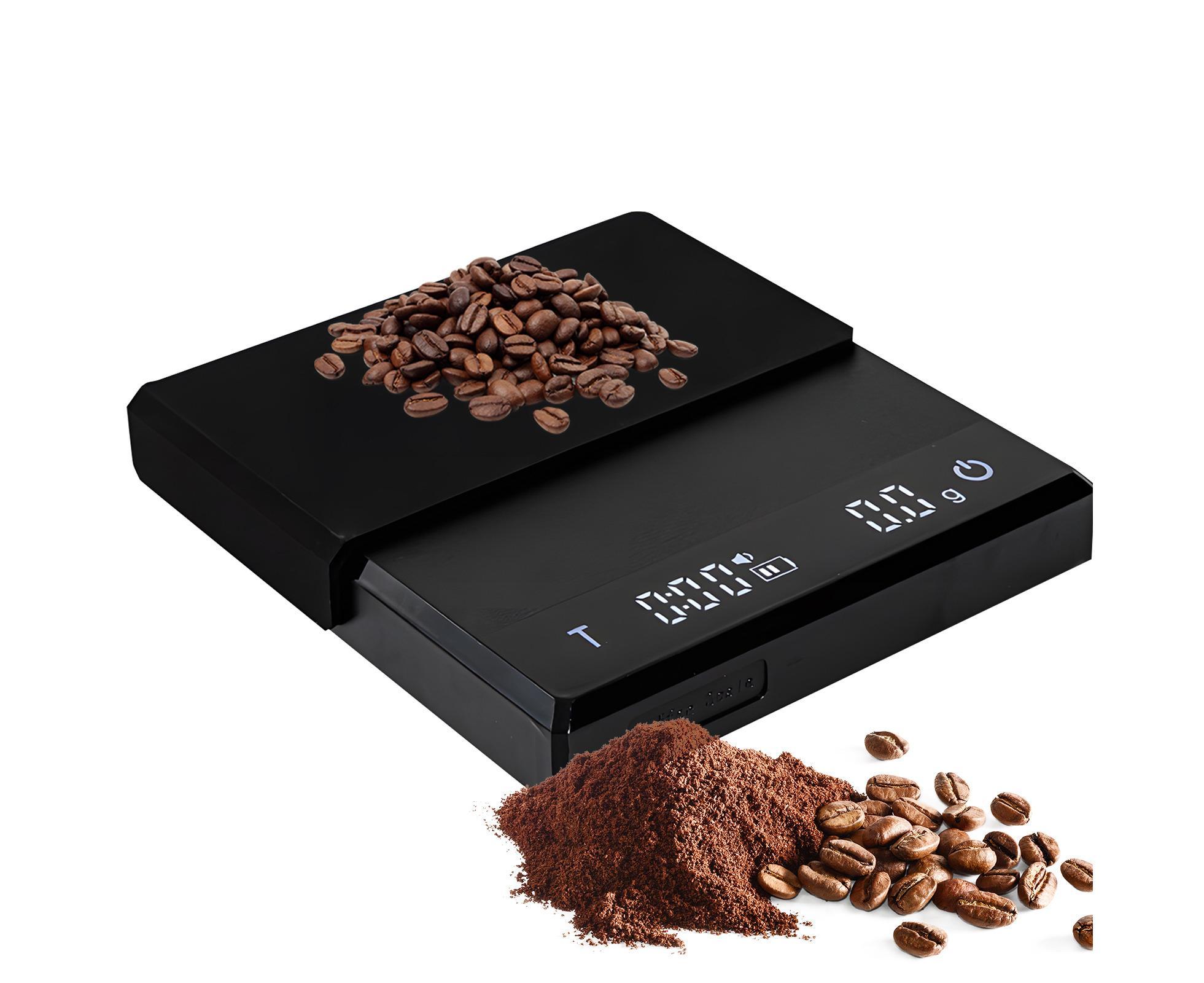 Mini Coffee Scale with Timer, 2kg/0.1g Accurate 3 Modes Type-C Rechargeable Portable Digital Scale for Espresso and Pour Over Coffee with - Image 1