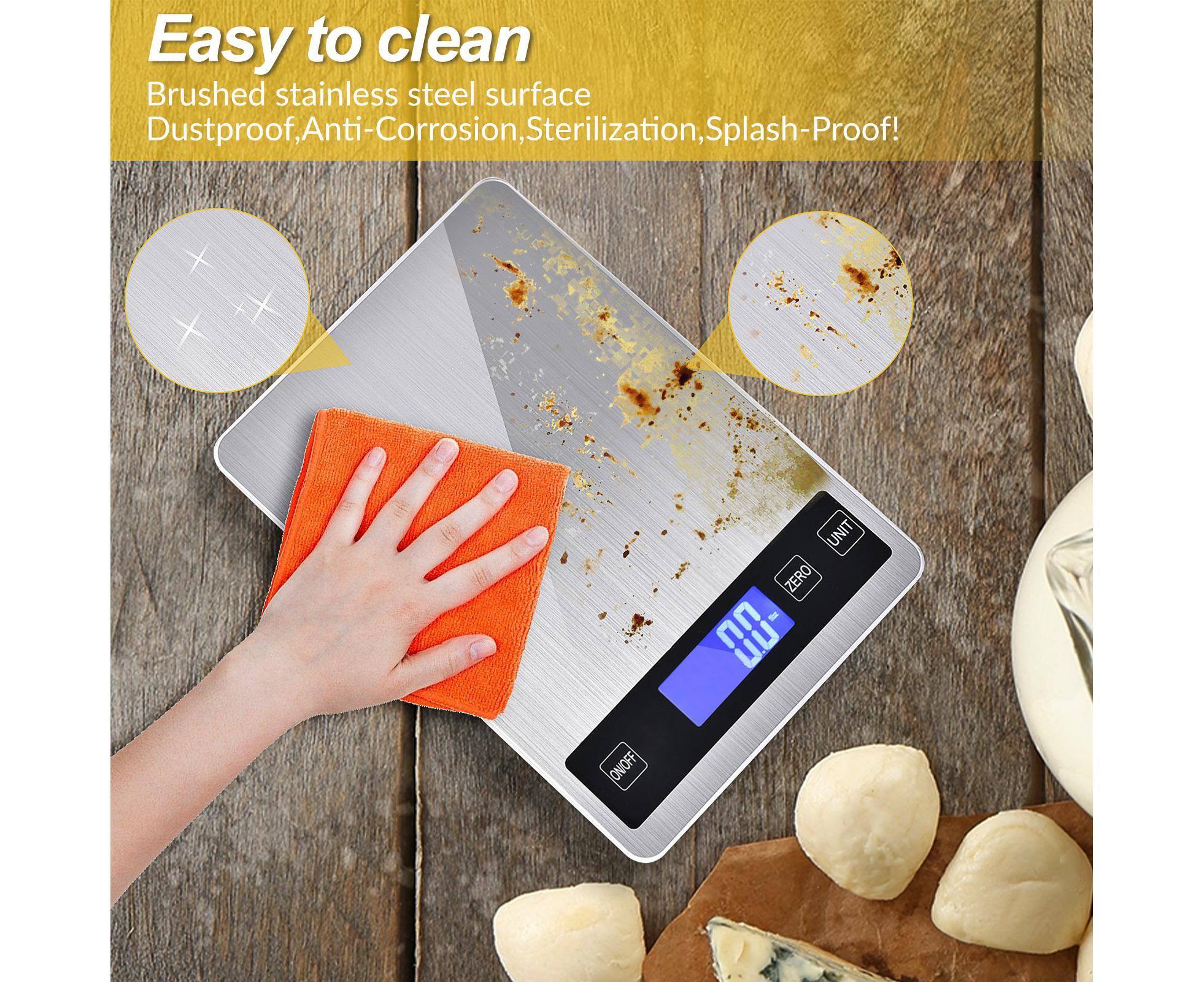 Kitchen Scale Durable Lightweight Electronic Scale Stainless Steel Fast Digital Weight Measure Tool - Image 3