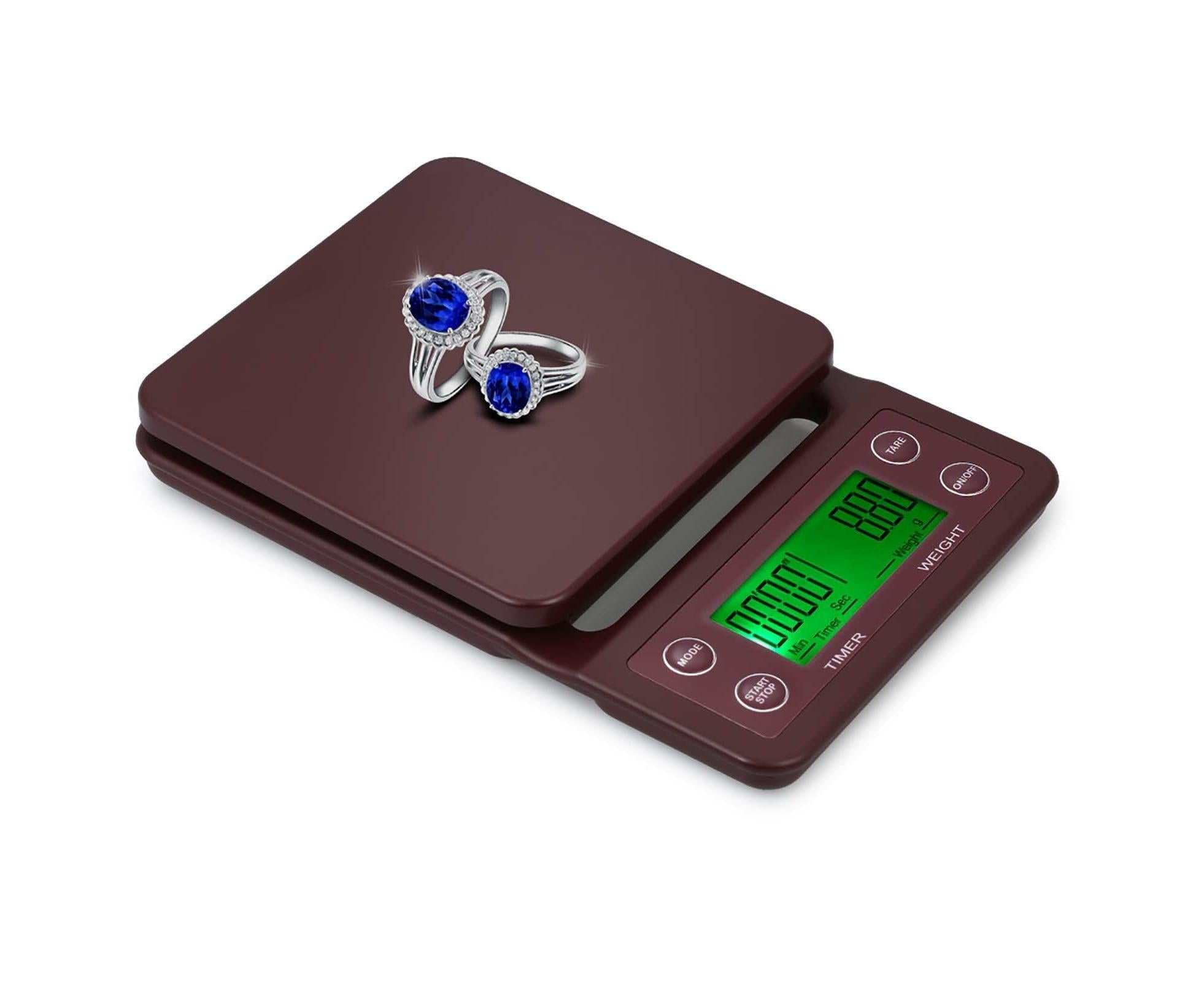Digital Kitchen Scale Food Scale Coffee Scale with Timer and Tare 3kg/0.1g Accurate Electric Kitchen Scale with Large LCD 5 Units - Image 2