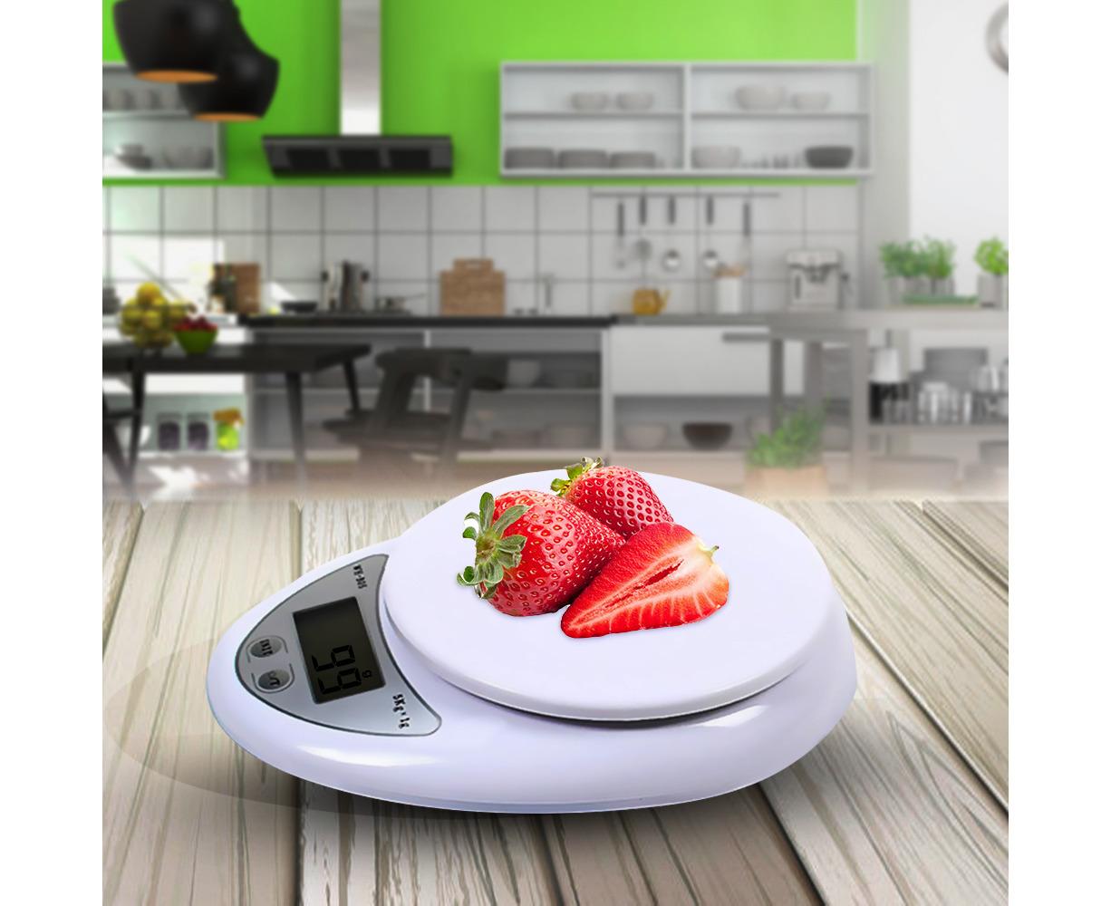 5KG/1g Digital Kitchen Food Scale for Cooking Barking Grams Ounces Pound Kilogram Units Switchable 120s Shutdown Automatically - Image 5