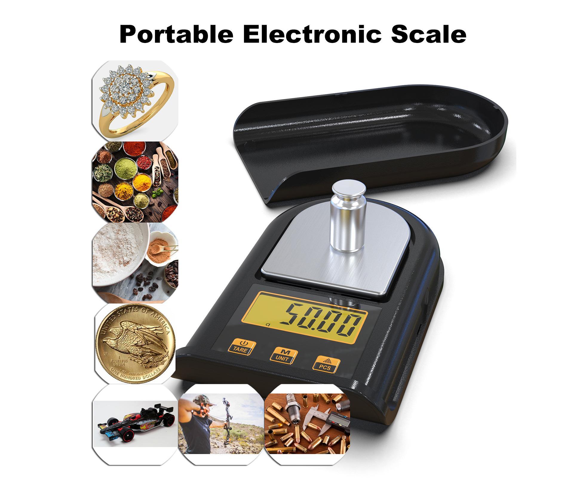 Electronic Kitchen Scale 500g/0.01g Palm Scales with Cal Weight High Precision Pocket Scales Portable Electronic Scales for Flour Category - Image 5