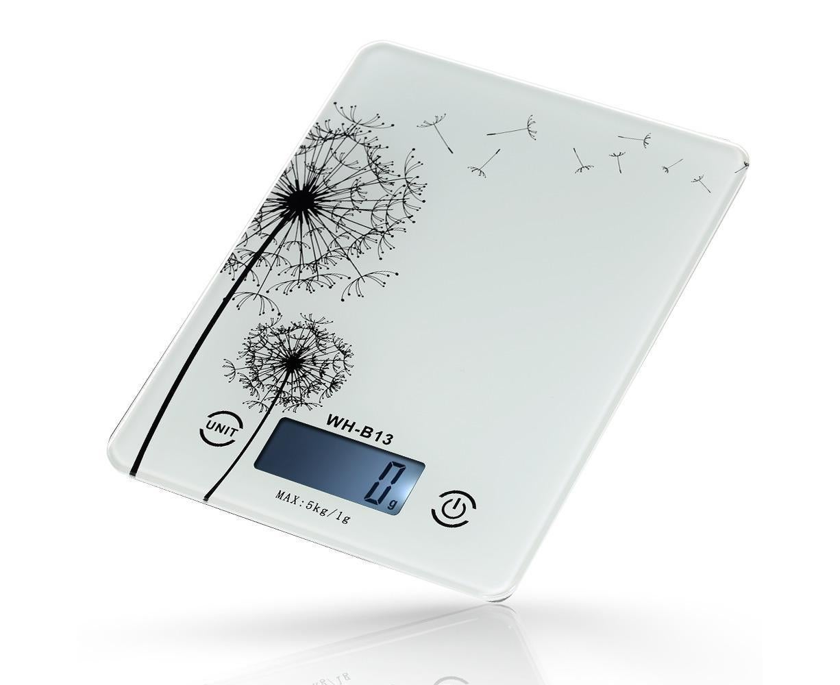 5KG/1G Accurate Touch Screen LCD Backlight Digital Kitchen Food Scale G/LB/OZ Electronic Weight Balance for Baking Cooking Tare Function - White Variant Size Value white - Image 1