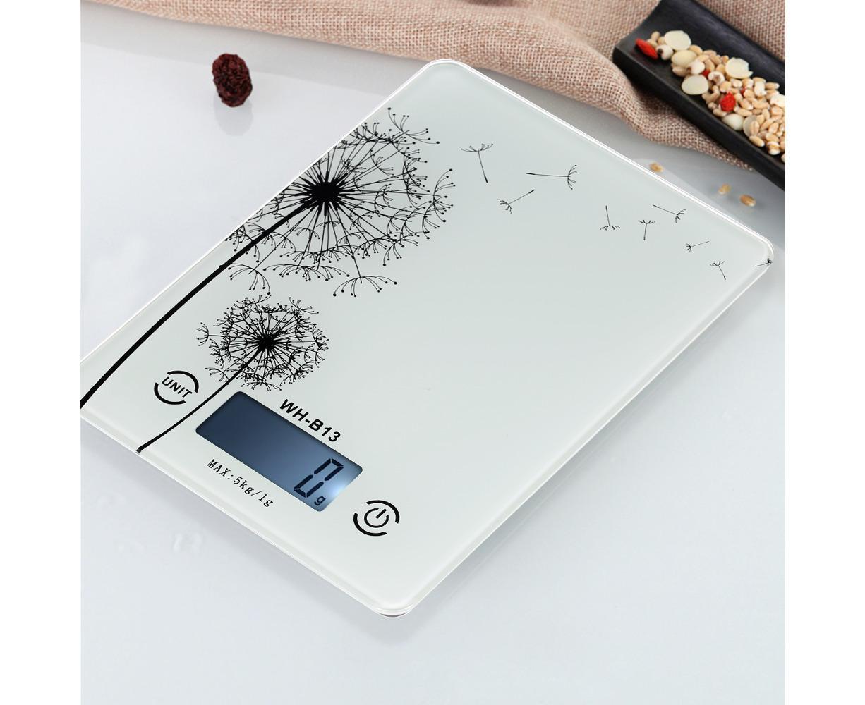 5KG/1G Accurate Touch Screen LCD Backlight Digital Kitchen Food Scale G/LB/OZ Electronic Weight Balance for Baking Cooking Tare Function - White Variant Size Value white - Image 6