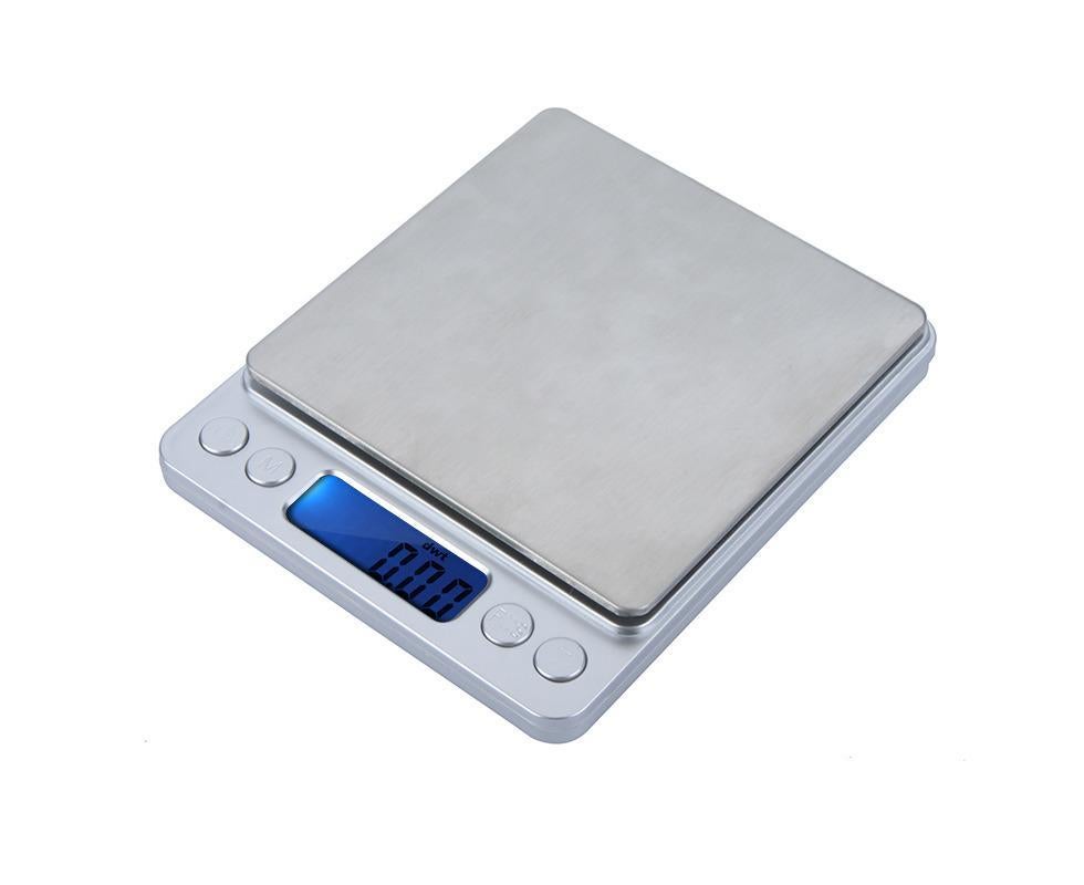 High Accuracy Mini Electronic Digital Platform Jewelry Scale Weighing Balance with Two Trays Portable 500g/0.01g Counting Function Blue LCD - Image 6
