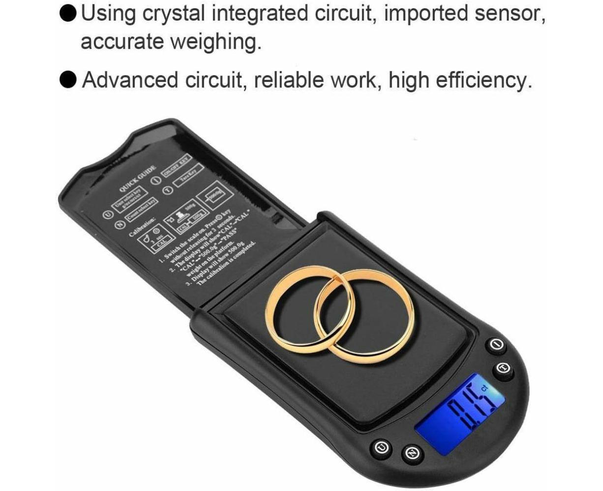 100g/0.01g Portable High Precision Electric Jewelry Scale with Digital Display, Digital Precision Scale Jewelry Scale for Jewelry, Scale - Image 3