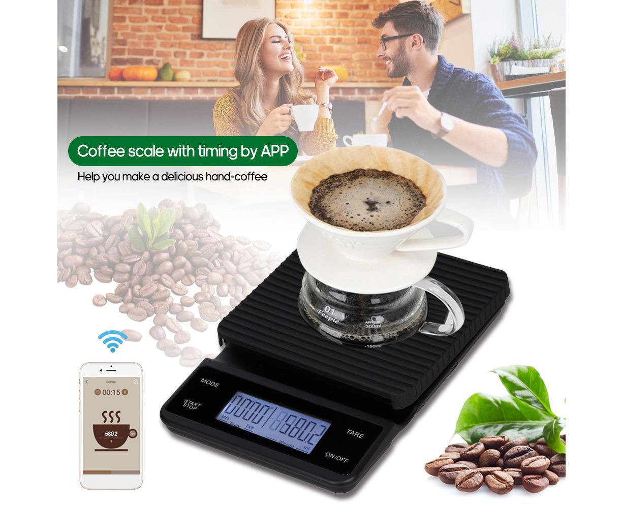 Food Nutrition Scale Food Kitchen Scale BT Digital Kitchen Scale with Nutritional Calculator and Timer 3kg/0.1g Touch Control 5 Units USB - Image 2