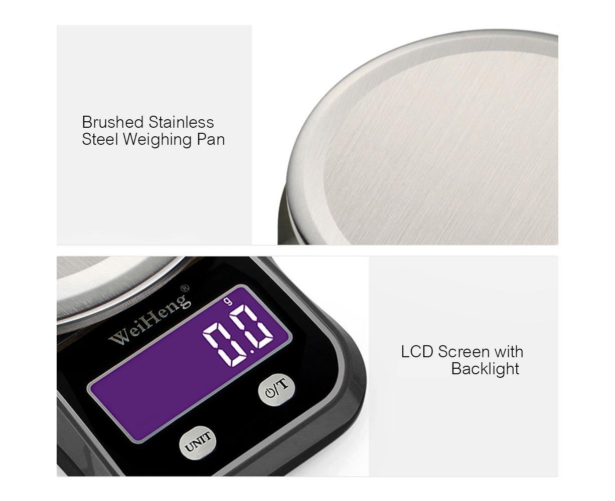 WeiHeng 1g to 5kg Kitchen Food Scale with Weighing Bowl Variant Size Value 1g to 5kg - Image 6