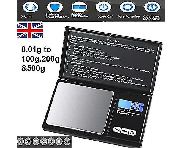 Digital Pocket Scale Set 500 G 0.01 G Mini Scale Electronic Grams Scale With 0.01g - 500g Calibration - Image 3