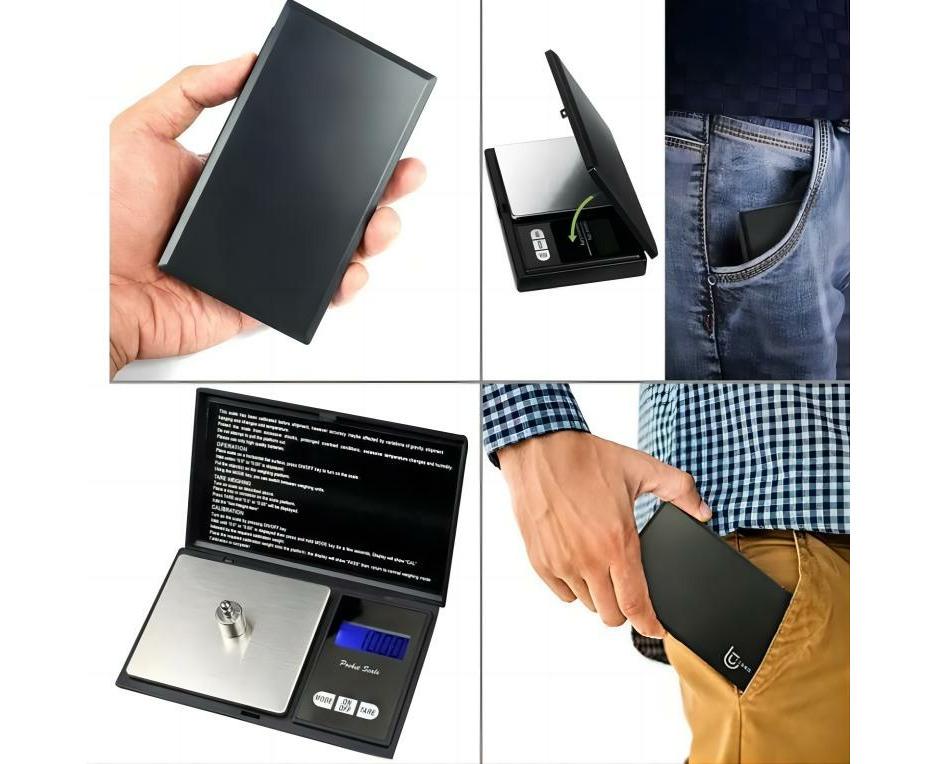 Electronic Pocket Mini Digital Gold Jewellery kitchen Scales 0.1G to 1000 Grams - Image 5