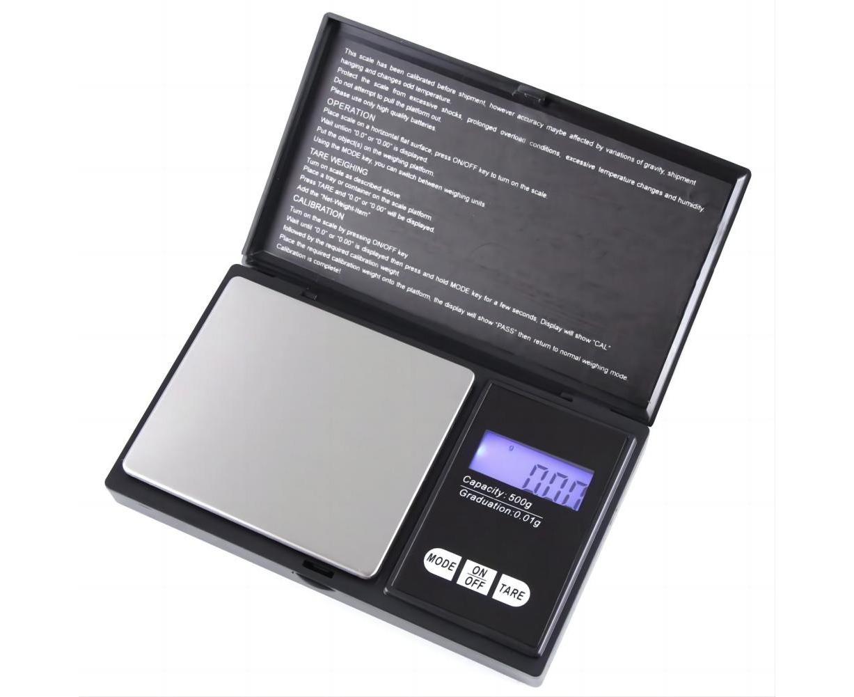Precision Scale 0.01g, 500g/0.01g, Pocket Scale with LCD Display, Small Jewelry Scale, Kitchen Scale, Precision Scale with Tare Function - Image 1