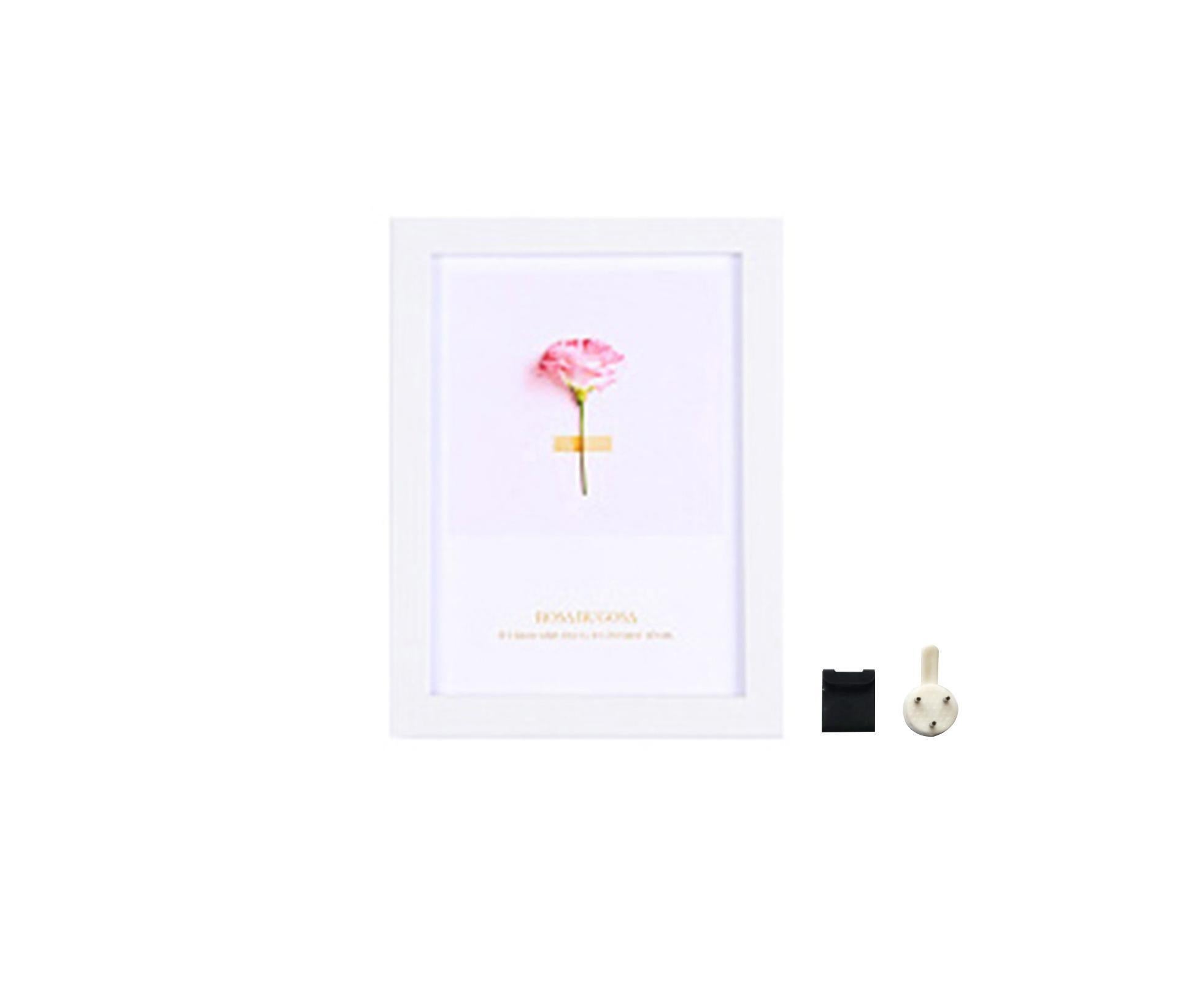 1 Set 5 Inch Photo Frame Patchwork Waterproof Thickened Decorative Foam Wall Hanging Photo Display Frame Household Supply - White - Image 1