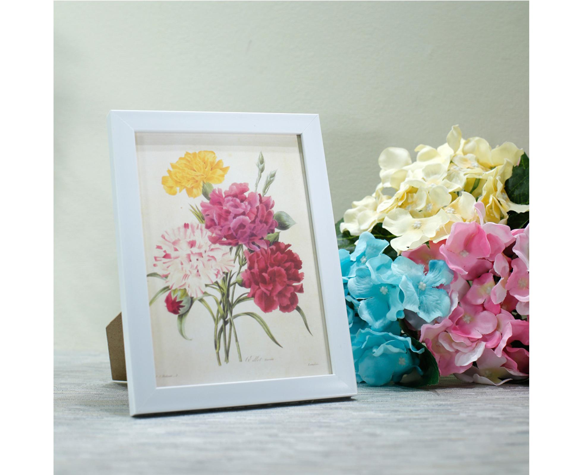 1 Set 5 Inch Photo Frame Patchwork Waterproof Thickened Decorative Foam Wall Hanging Photo Display Frame Household Supply - White - Image 3