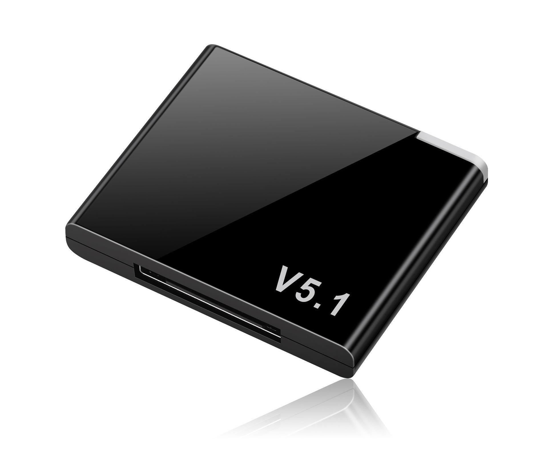 Audio Receiver Quick Transmission High Fidelity Plug Play 30 Pin Bluetooth-compatible5.1  Music Receiver Adapter for Home - Black - Image 1