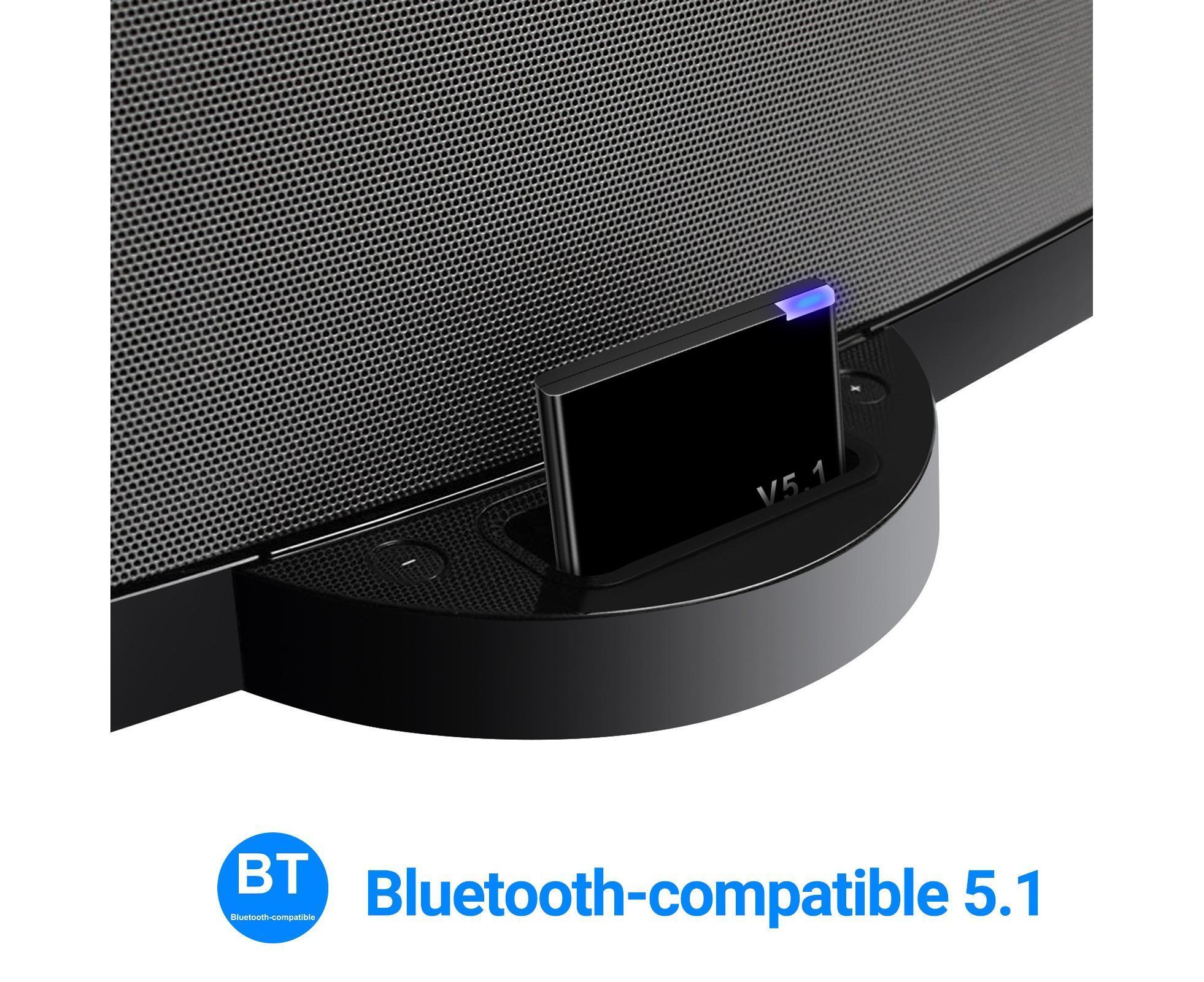 Audio Receiver Quick Transmission High Fidelity Plug Play 30 Pin Bluetooth-compatible5.1  Music Receiver Adapter for Home - Black - Image 4