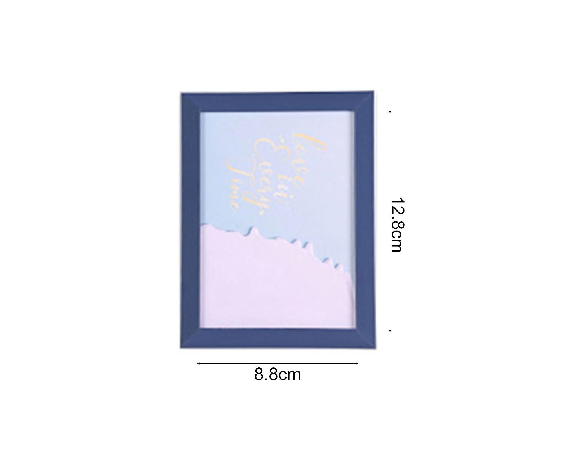 1 Set 5 Inch Photo Frame Patchwork Waterproof Thickened Decorative Foam Wall Hanging Photo Display Frame Household Supply - Black - Image 2