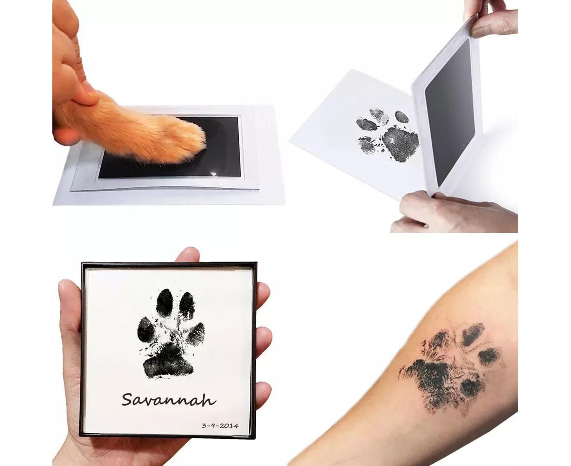 1 Set babies Handprint Pad Wash Free DIY Multi-purpose Pet Footprint Photo Frame with Ink Photography Prop - Image 3