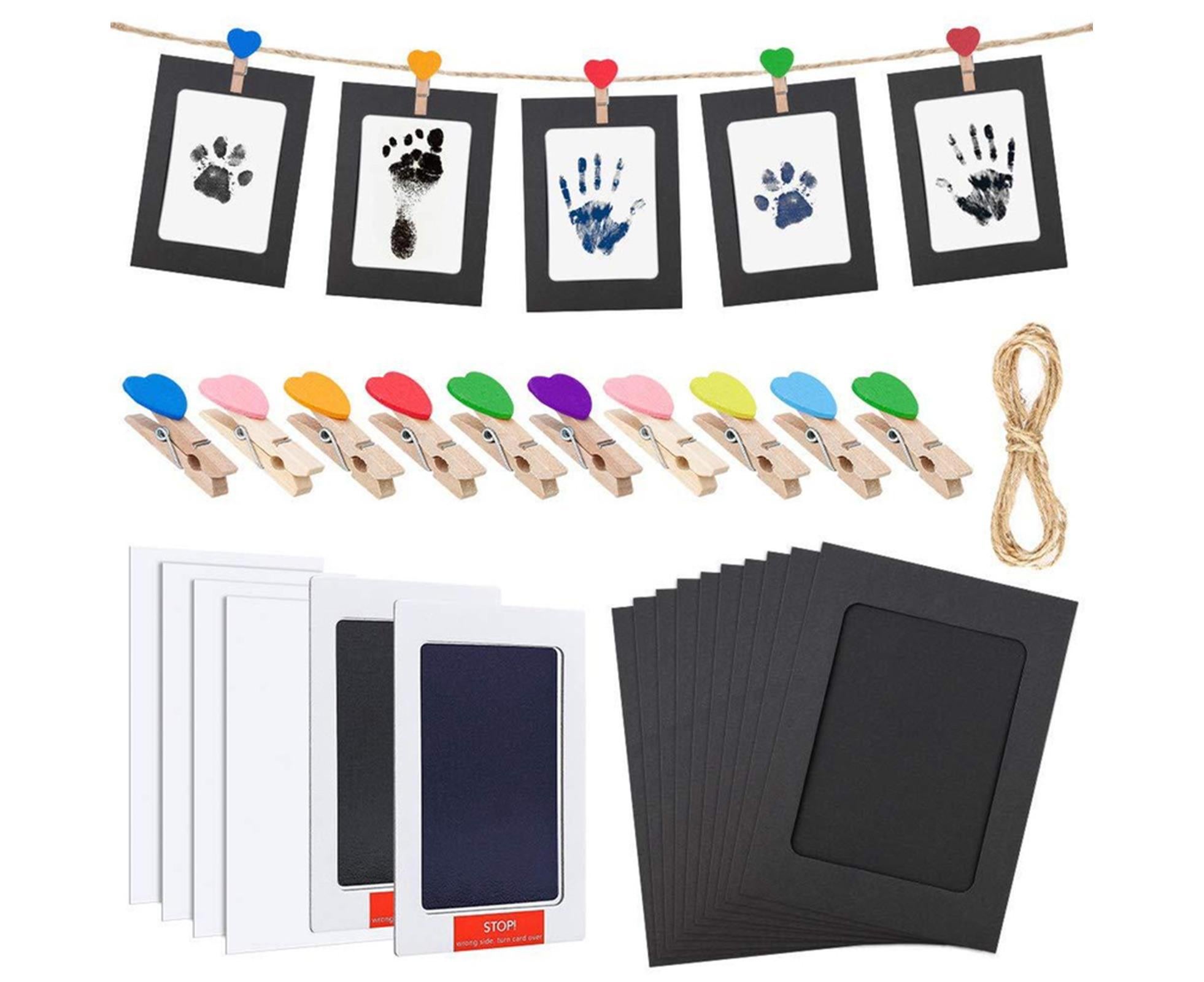 1 Set babies Handprint Pad Wash Free DIY Multi-purpose Pet Footprint Photo Frame with Ink Photography Prop - Image 4