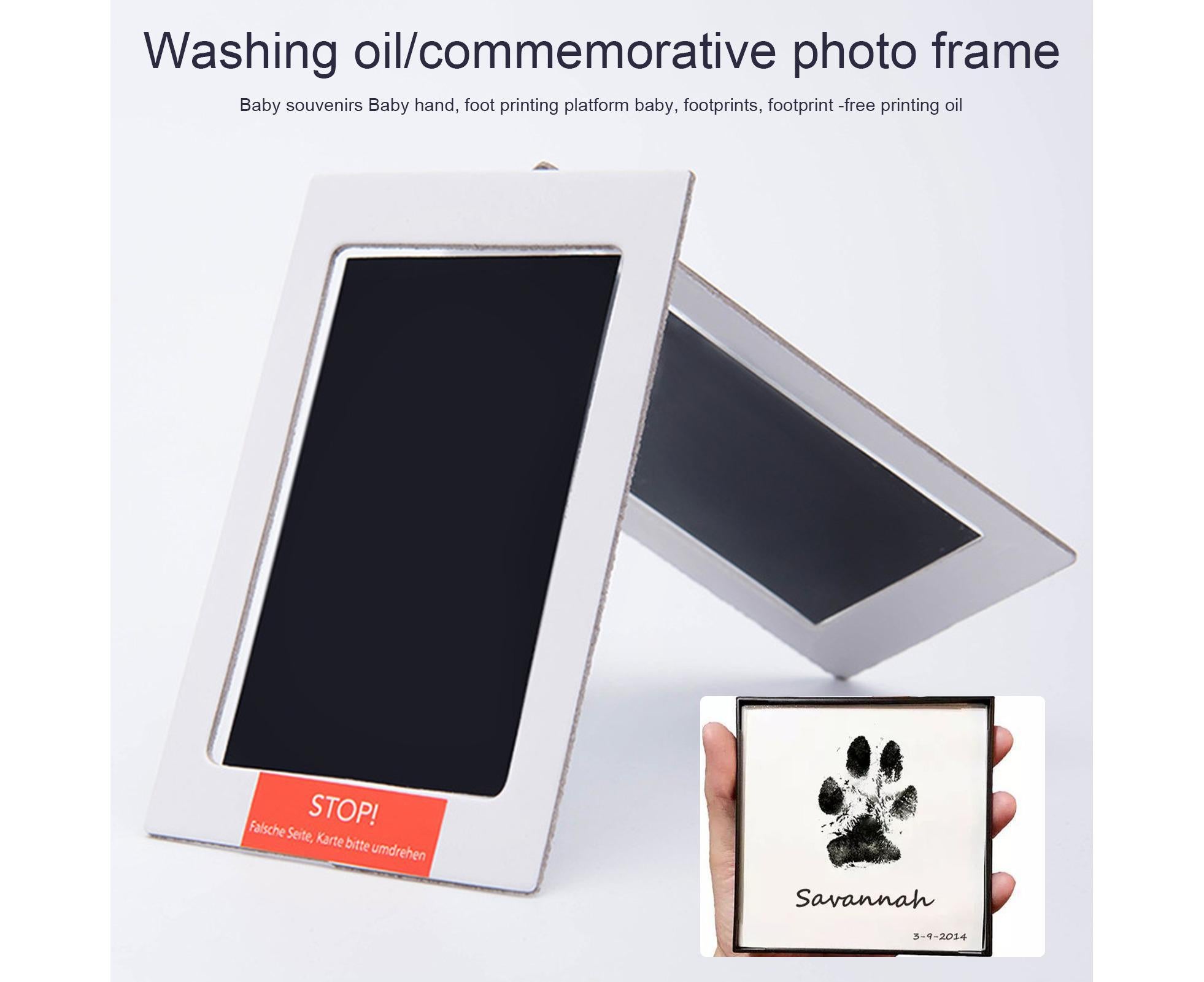 1 Set babies Handprint Pad Wash Free DIY Multi-purpose Pet Footprint Photo Frame with Ink Photography Prop - Image 5