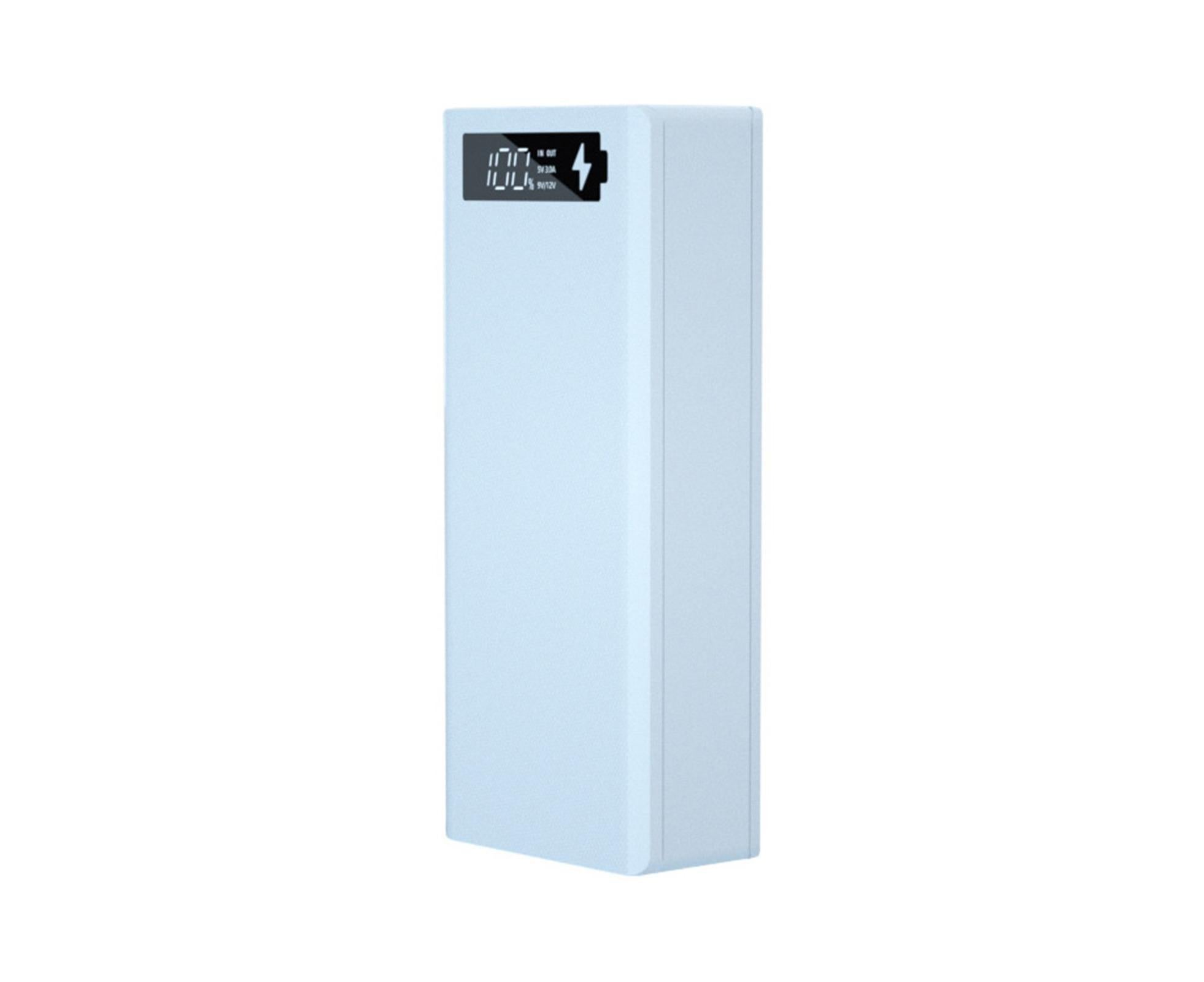 Battery Charger Case Detachable Design 5 Interfaces LCD Rechargeable Multifunctional 15W Fast Charging Easy to Carry Battery Charge - White - Image 2