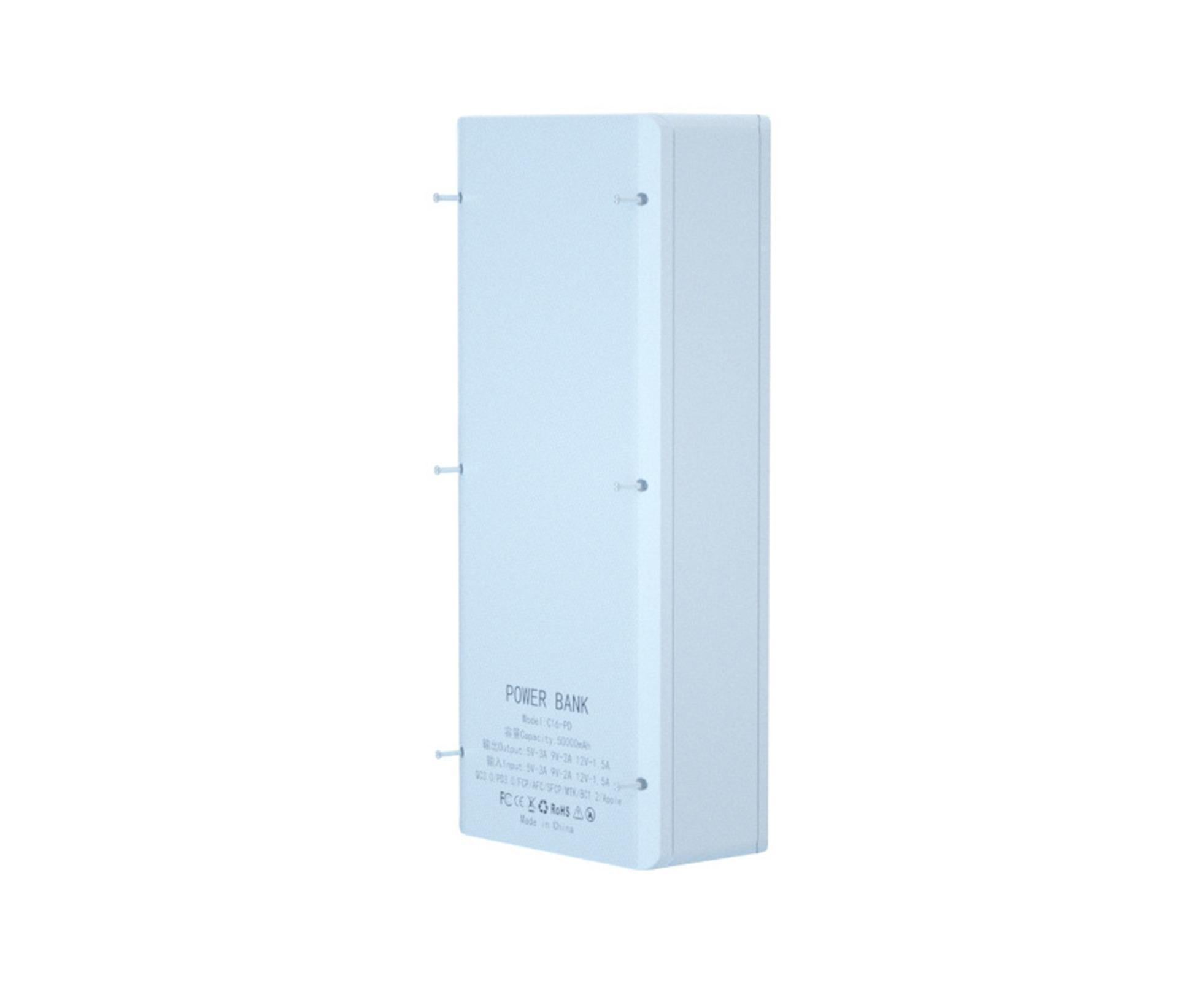 Battery Charger Case Detachable Design 5 Interfaces LCD Rechargeable Multifunctional 15W Fast Charging Easy to Carry Battery Charge - White - Image 4