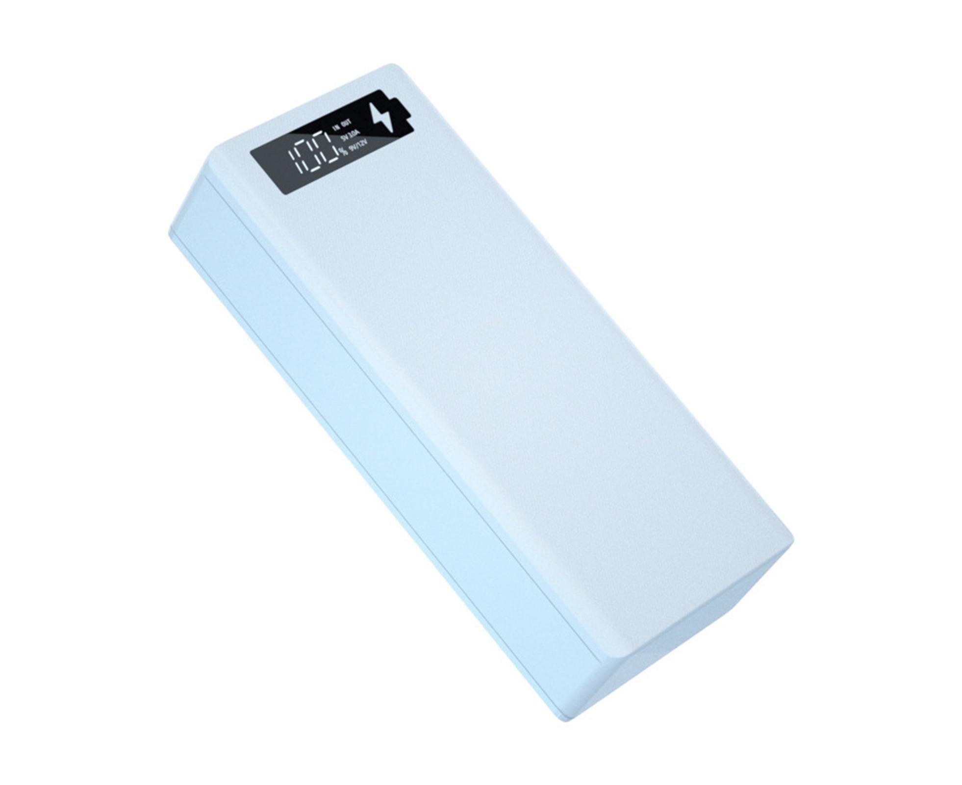 Battery Charger Case Detachable Design 5 Interfaces LCD Rechargeable Multifunctional 15W Fast Charging Easy to Carry Battery Charge - White - Image 5