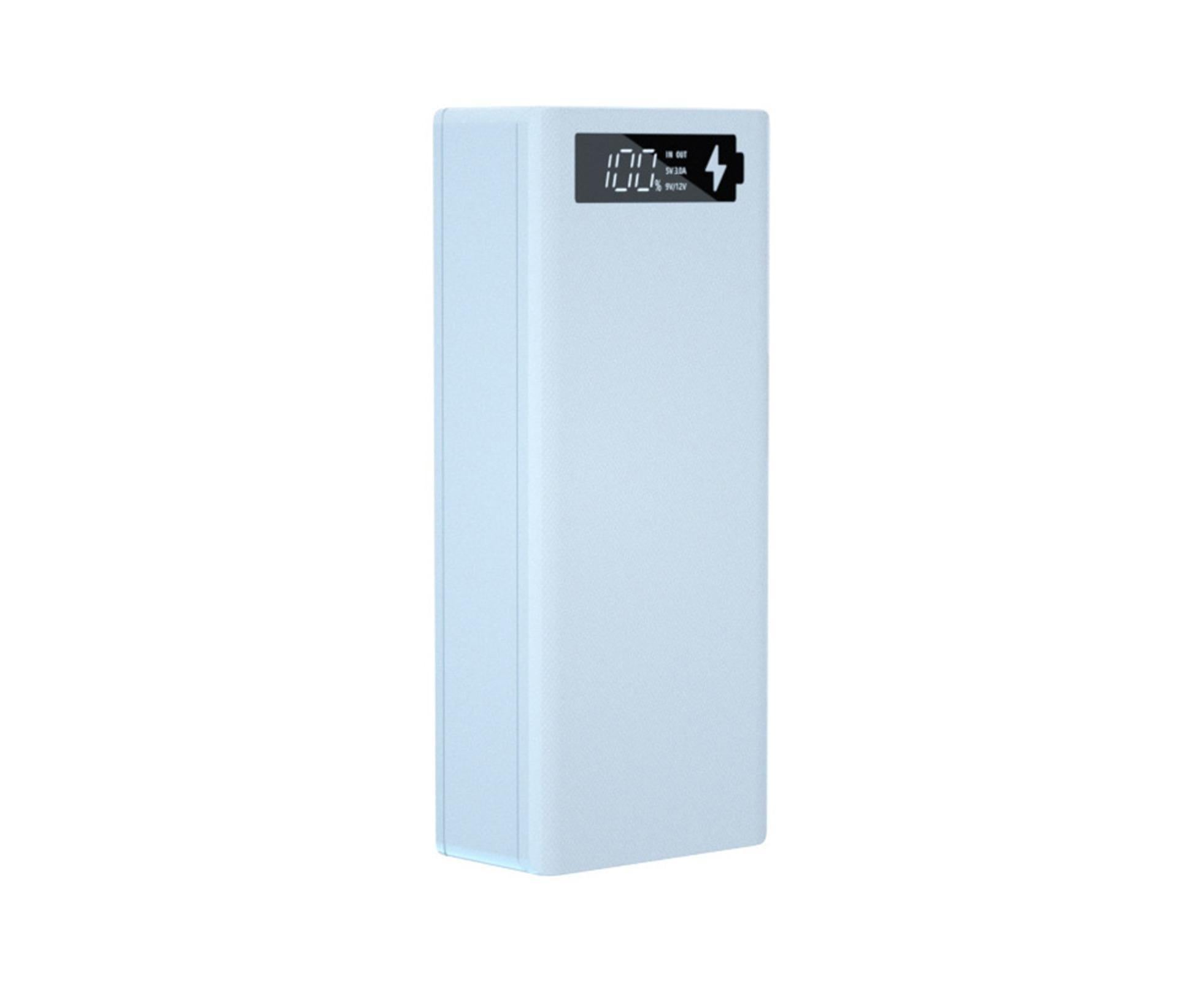 Battery Charger Case Detachable Design 5 Interfaces LCD Rechargeable Multifunctional 15W Fast Charging Easy to Carry Battery Charge - White - Image 6