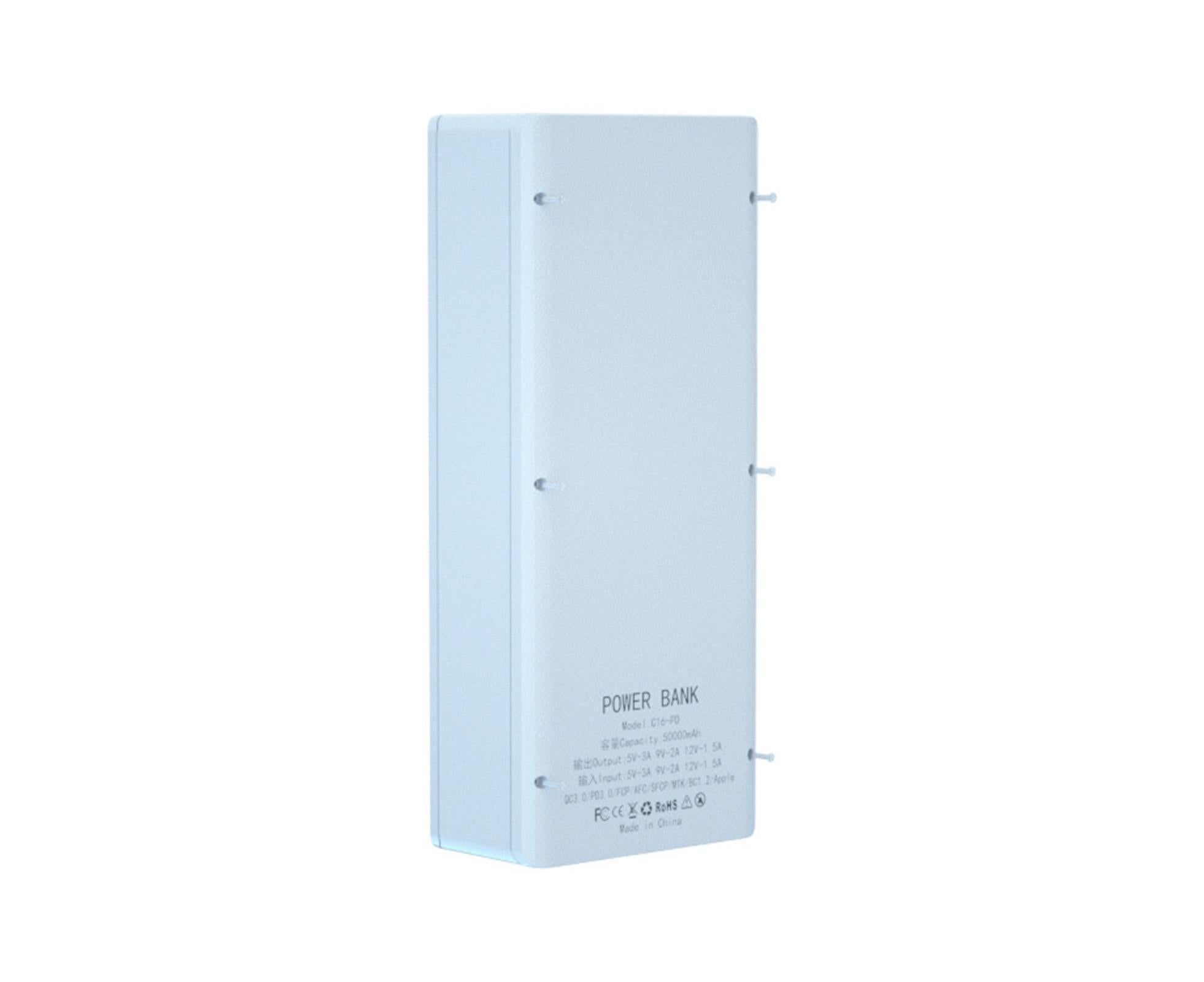 Battery Charger Case Detachable Design 5 Interfaces LCD Rechargeable Multifunctional 15W Fast Charging Easy to Carry Battery Charge - White - Image 8