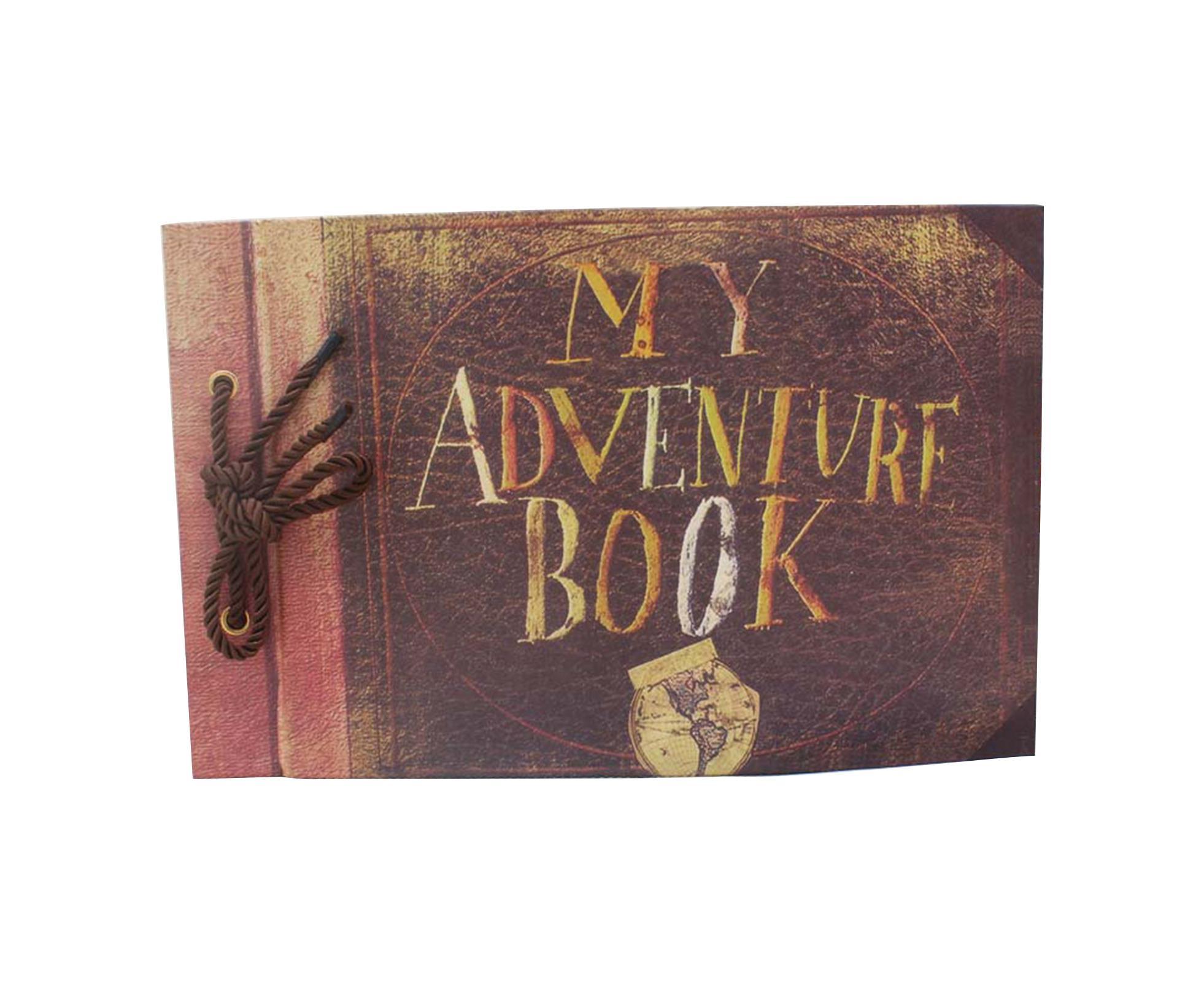 1 Set Photo Album Vintage Design Adventure Book Creative DIY Scrapbook Album for Weddings Travel Family - Image 1