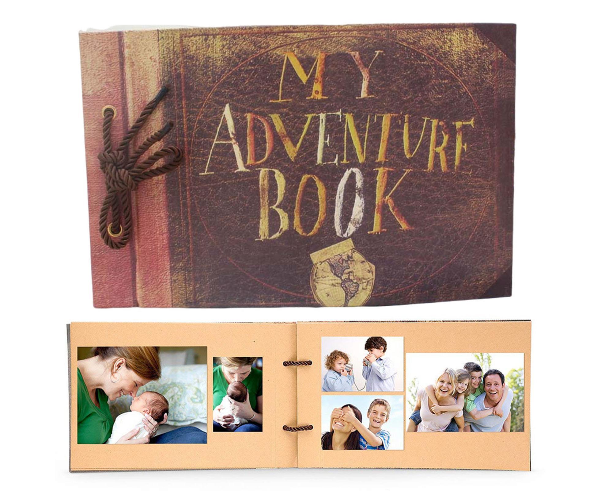 1 Set Photo Album Vintage Design Adventure Book Creative DIY Scrapbook Album for Weddings Travel Family - Image 3