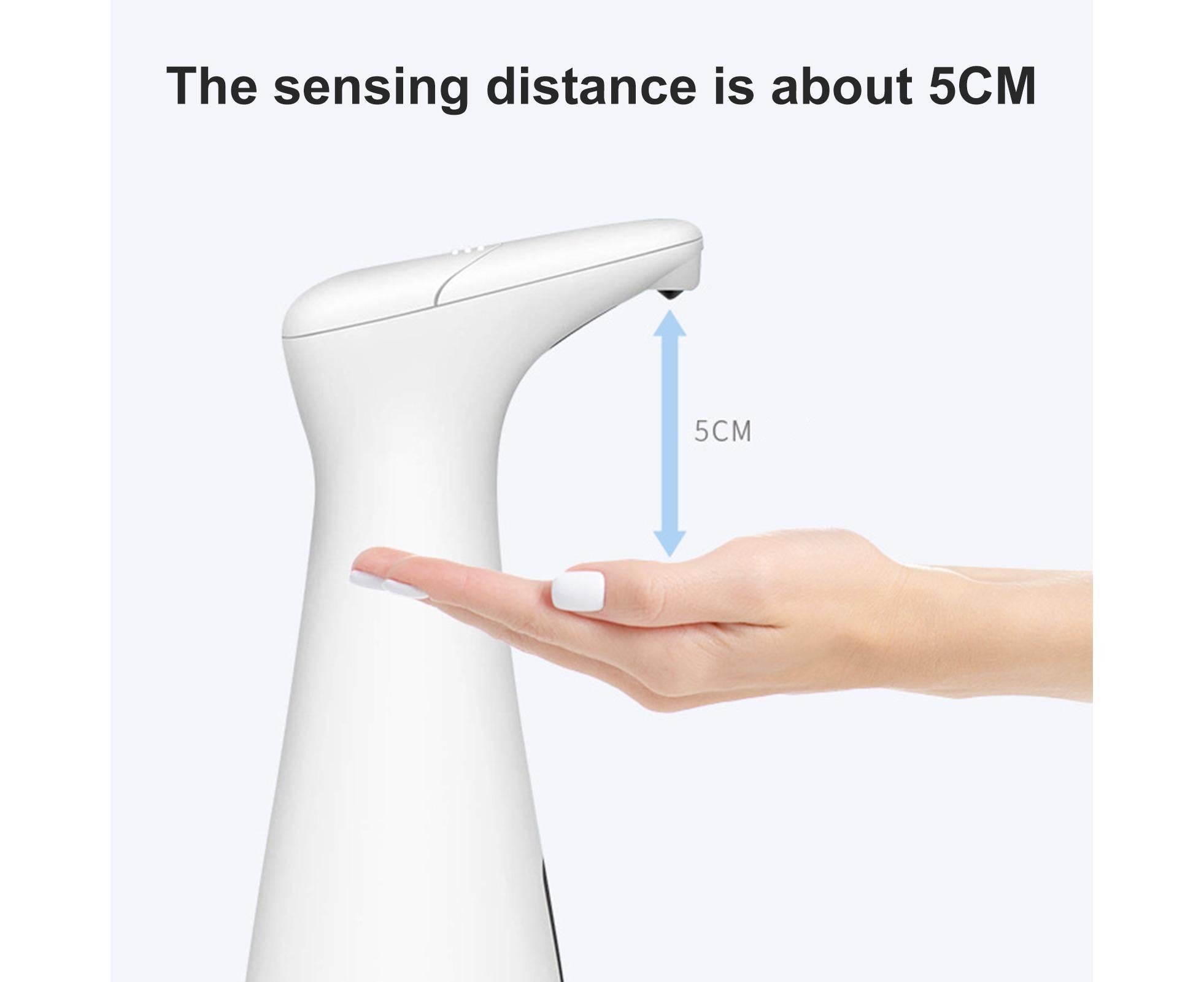 200ml Automatic Sanitizer Dispenser Quick Response Sensitive Hands Free Electric Large Capacity Dispense Soap Non-contact Sensor Leak-proof Soap Dispenser - White - Image 8