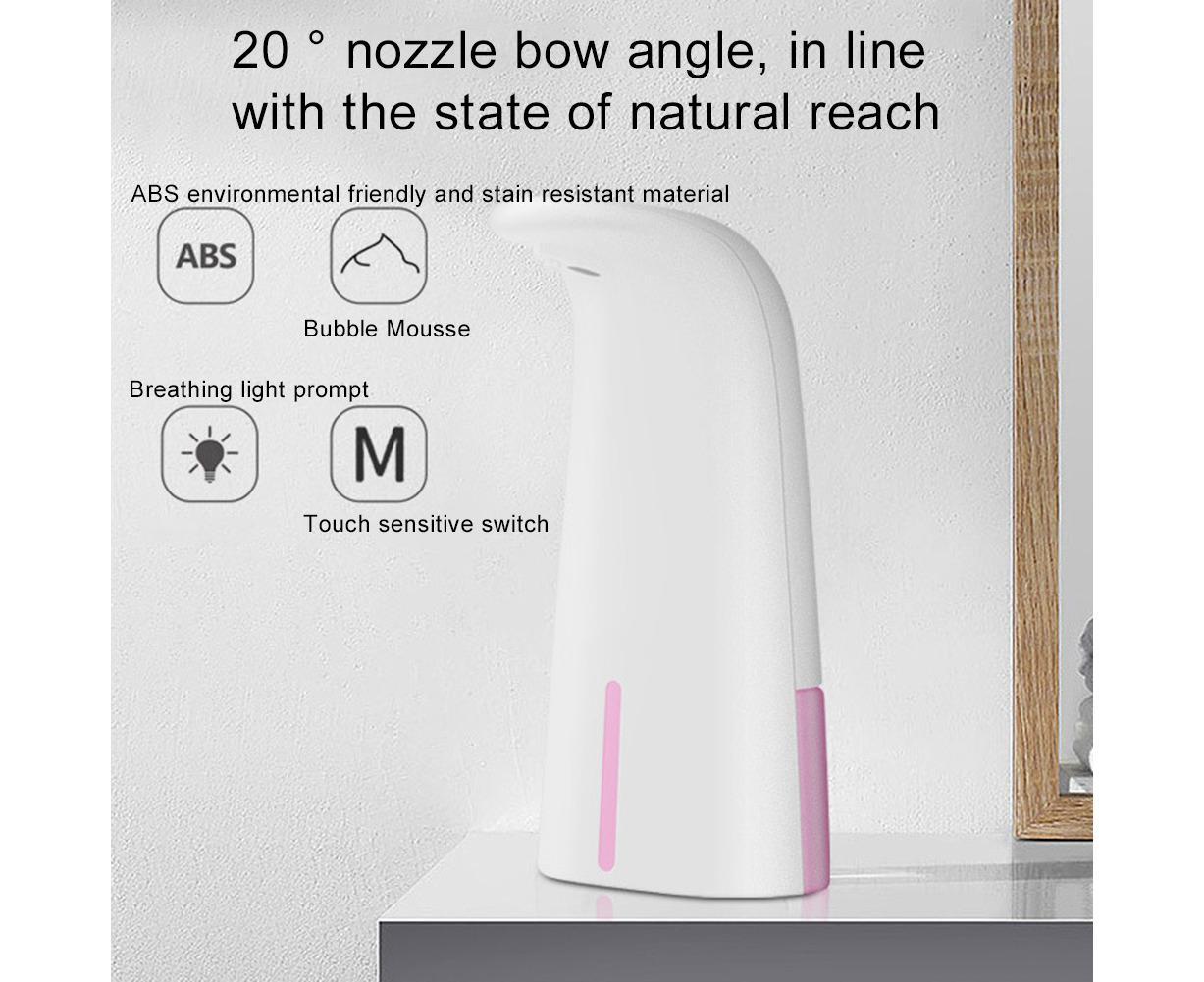 250ml Bathroom Kitchen Touchless Smart Sensor Automatic Liquid Soap Dispenser-White - Image 5