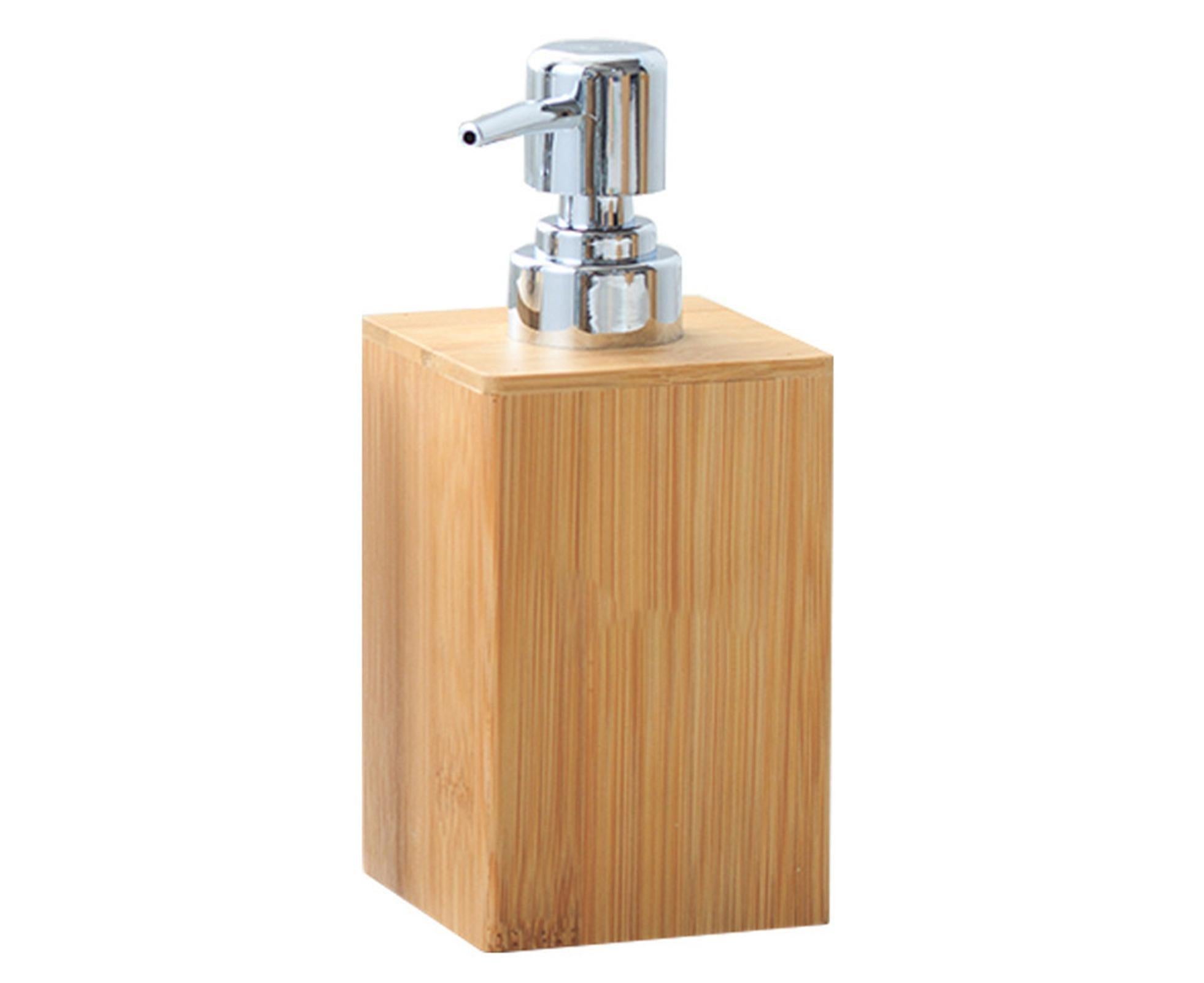 280ml Refillable Shampoo Liquid Soap Dispenser Empty Sub-bottling Storage Container Wooden Color Pump Design Shower Gel Bottle for Bathroom - Image 2