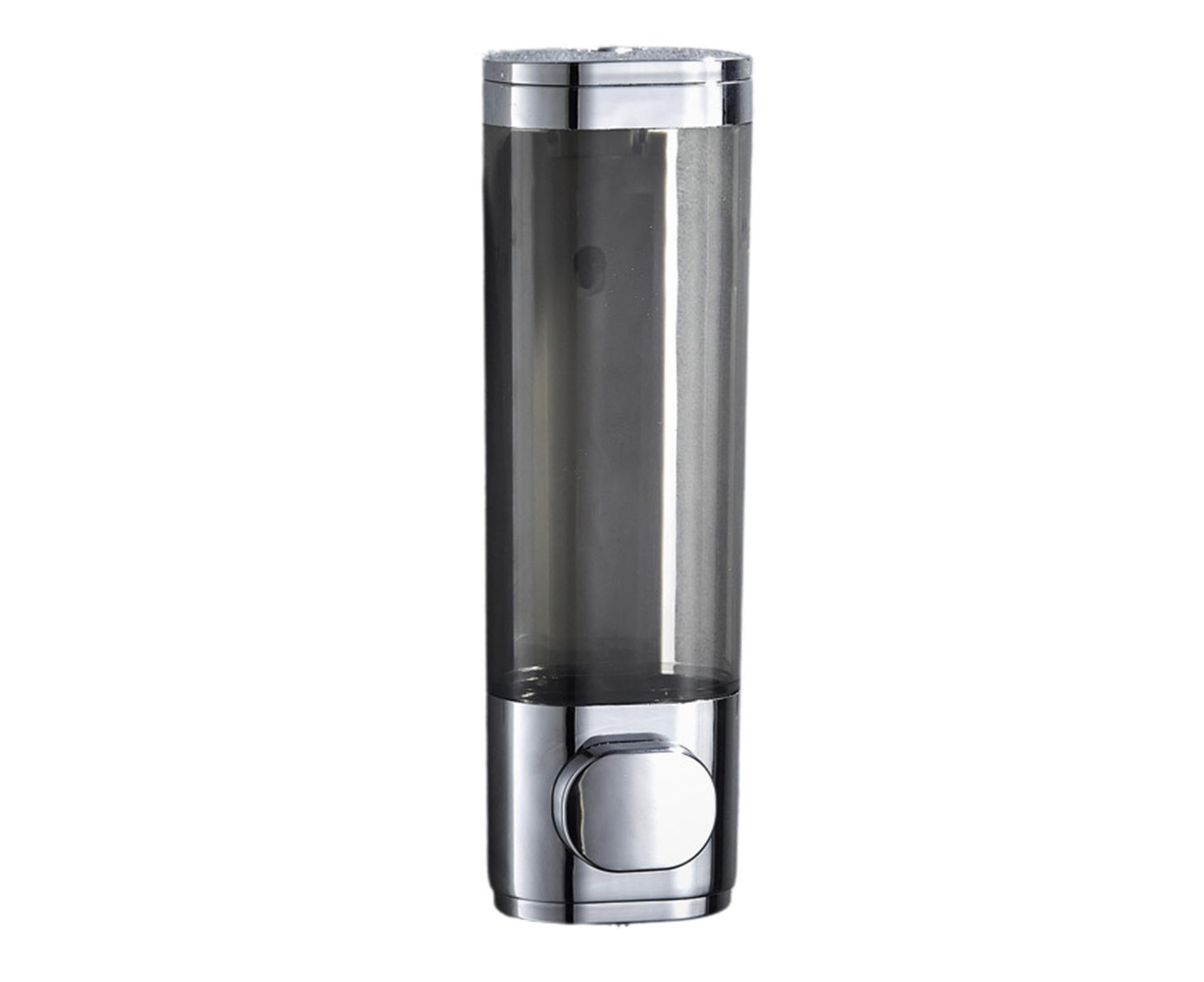 300ml 600ml Soap Dispenser Manual Press Bottle No Punching Long Strong Pump Transparent Body Wash Box Bathroom Accessories-Bilateral Silver - Image 1