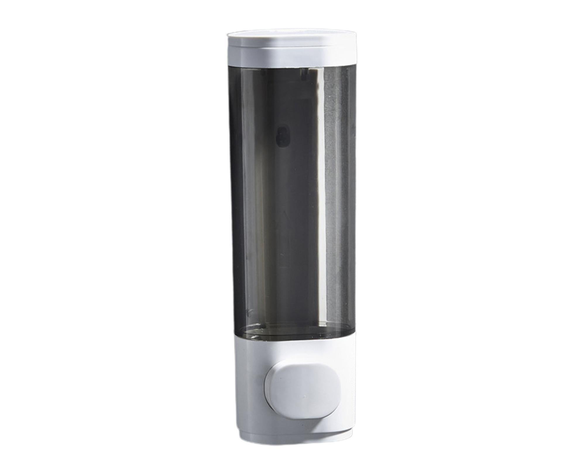 300ml 600ml Soap Dispenser Manual Press Bottle No Punching Long Strong Pump Transparent Body Wash Box Bathroom Accessories-Bilateral White - Image 1
