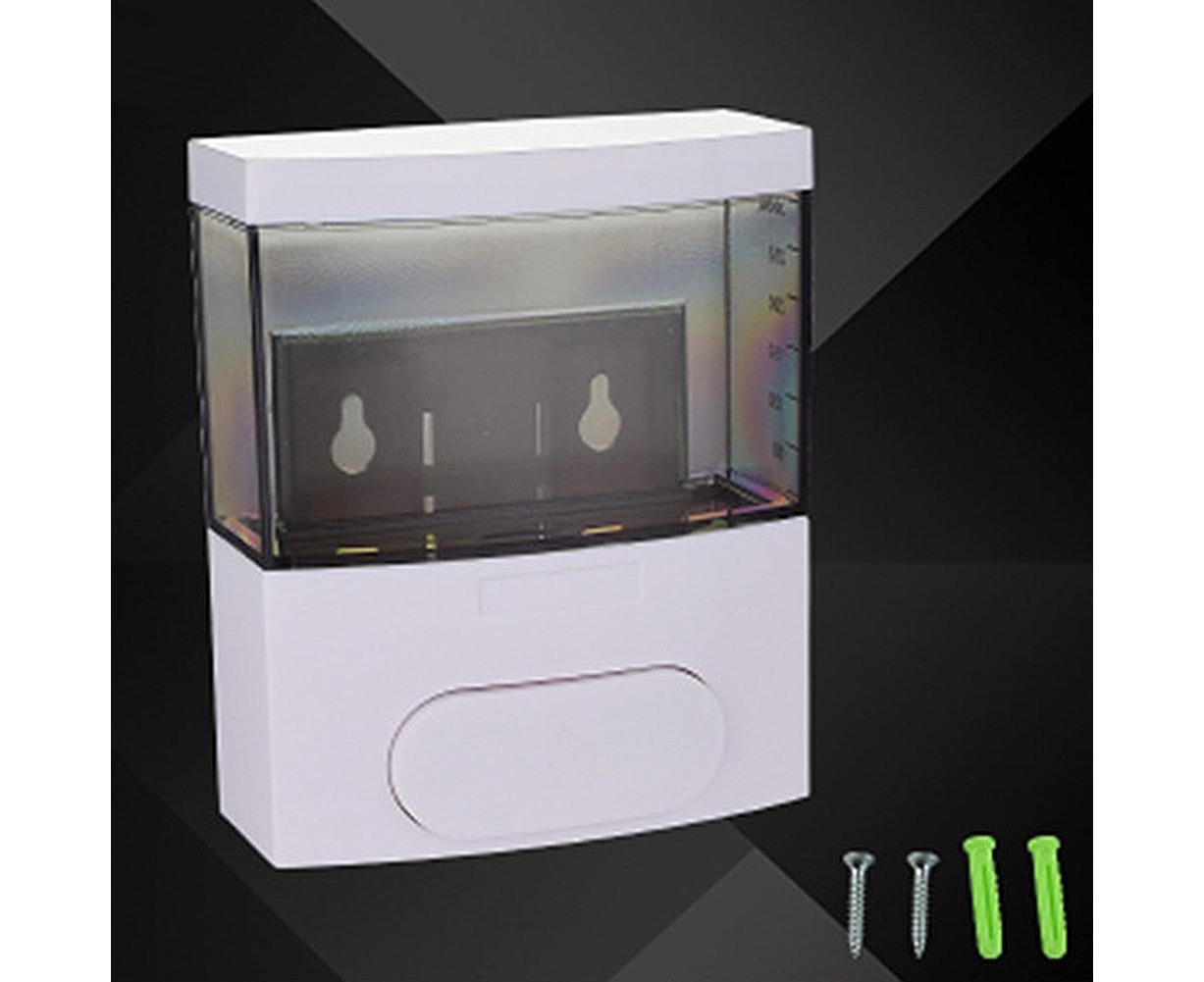 300ml Wall-mounted PP Manual Liquid Soap Dispenser Shampoo Shower Gel Bottle-Black - Image 6