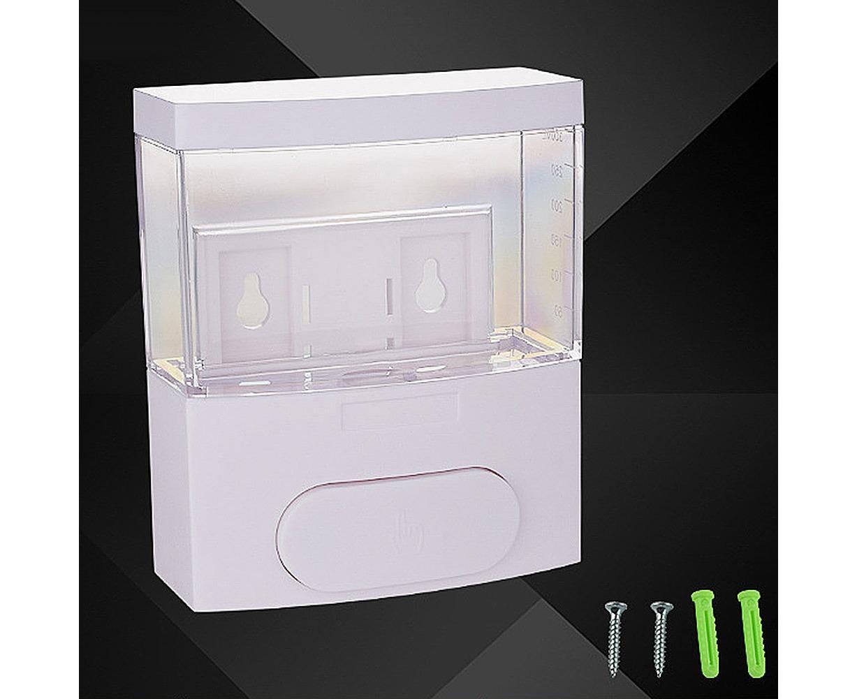 300ml Wall-mounted PP Manual Liquid Soap Dispenser Shampoo Shower Gel Bottle-Black - Image 7