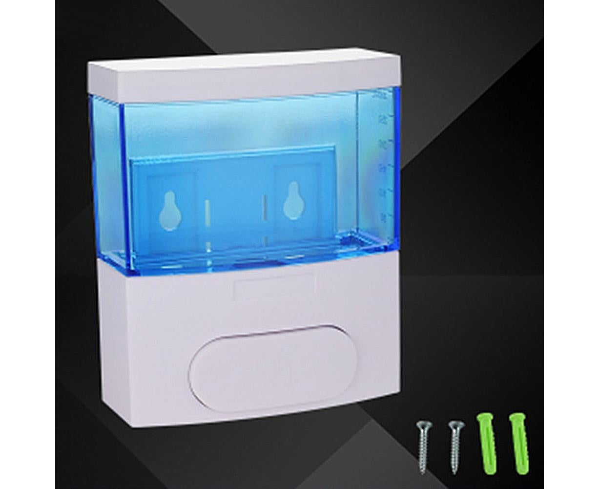 300ml Wall-mounted PP Manual Liquid Soap Dispenser Shampoo Shower Gel Bottle-Black - Image 8