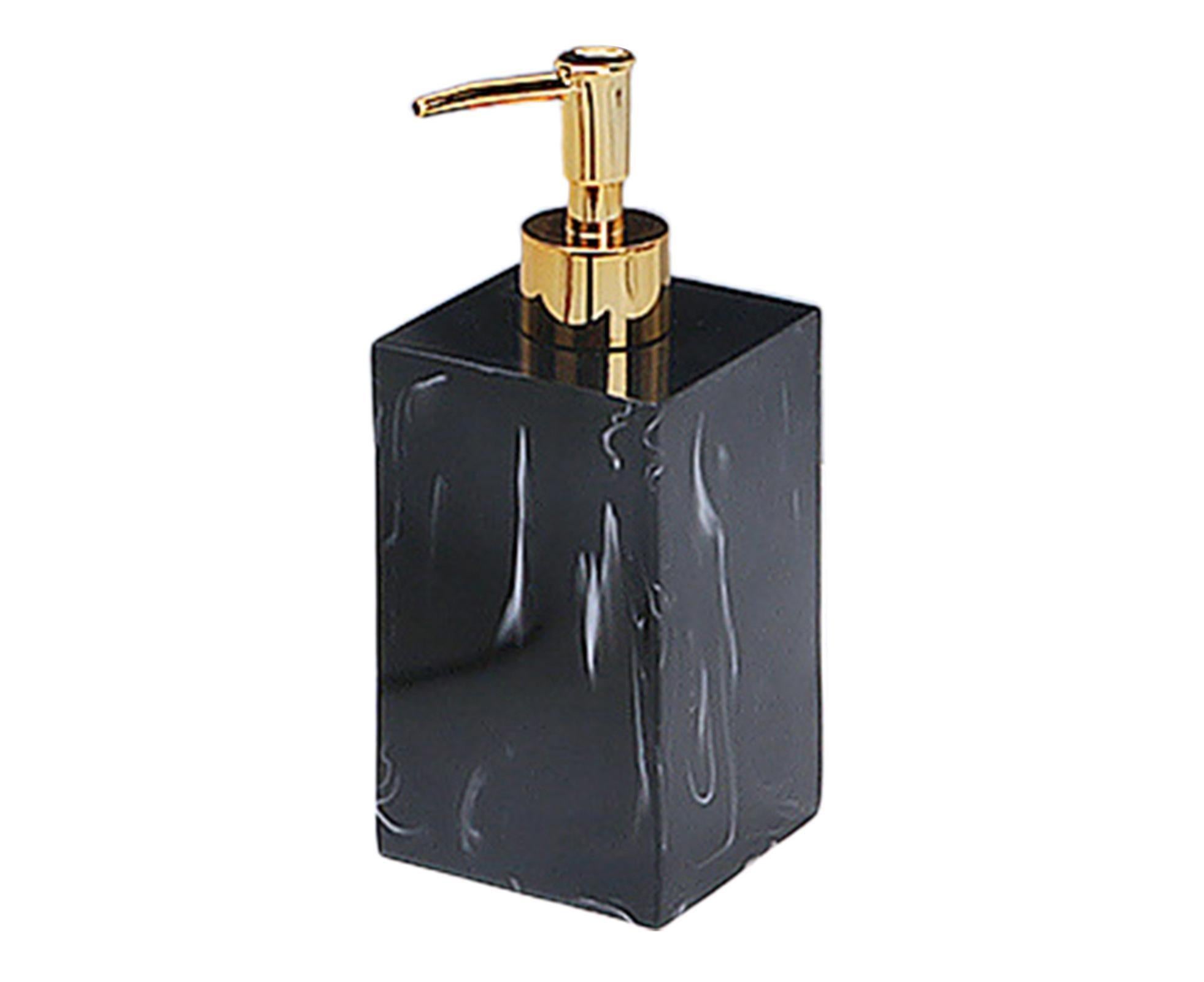 500ml Empty Hand Sanitizer Bottle Refillable Versatile Resin Marbling Press Lotion Dispenser for Bathroom - Image 1