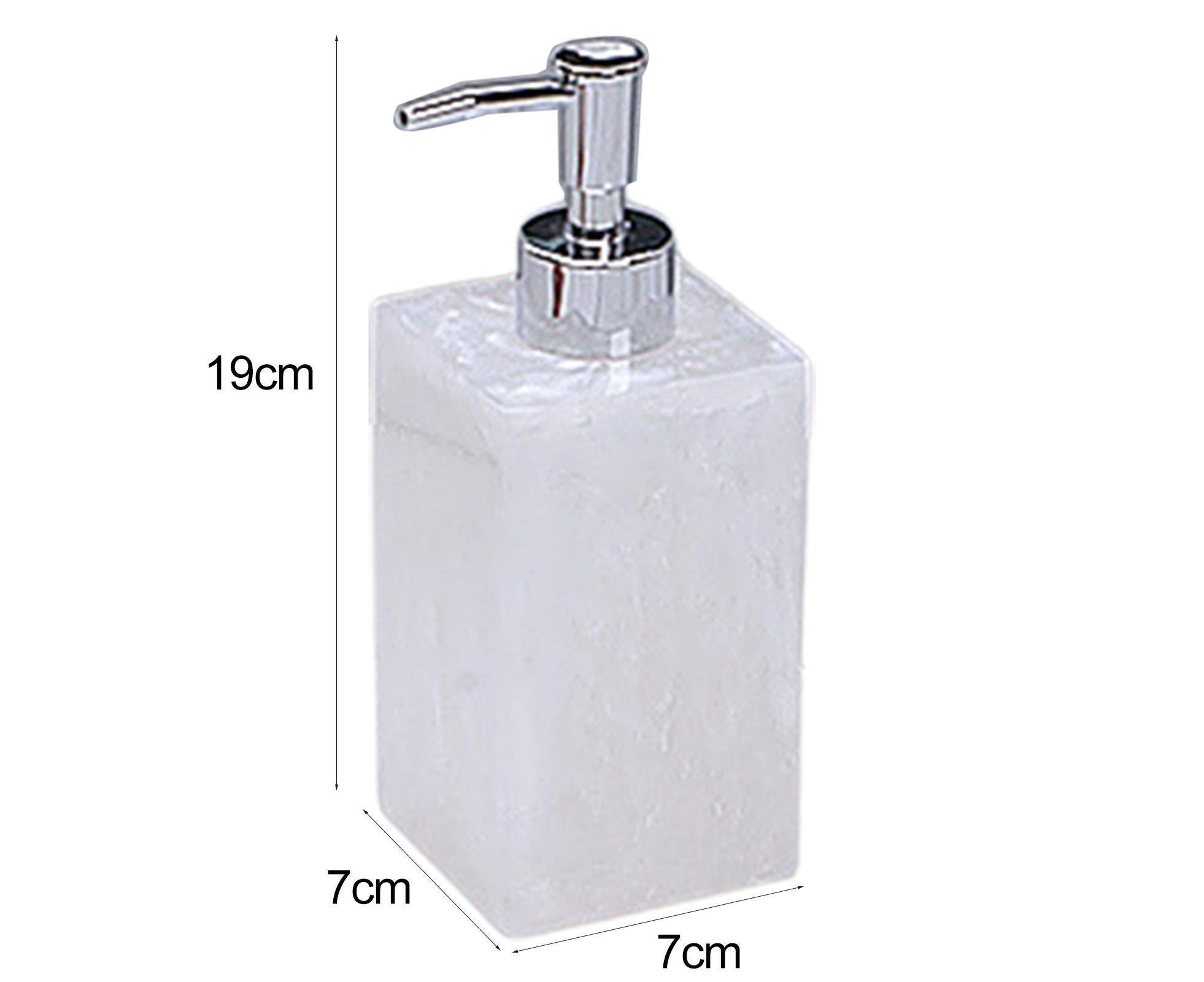 500ml Empty Hand Sanitizer Bottle Refillable Versatile Resin Marbling Press Lotion Dispenser for Bathroom - Image 2