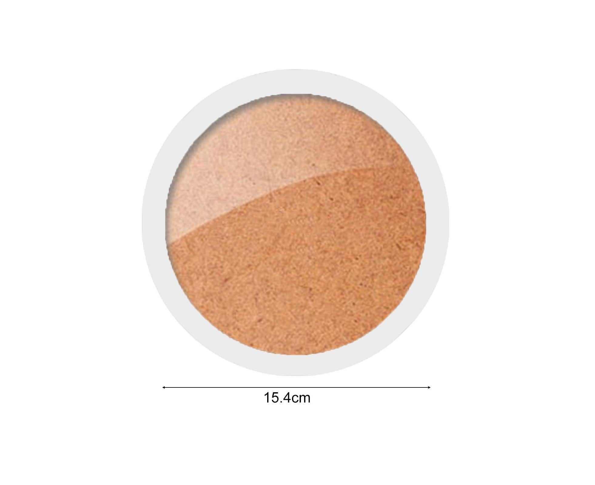 6inch Photo Frame Smooth Surface Fine Workmanship Round Wall Mounted Picture Storage Holder Home Supply - White - Image 2