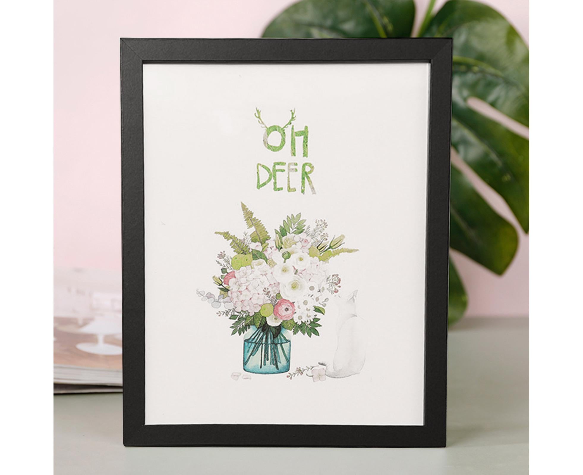 8/10-Inch Wooden Photo Frame High Clarity Glass Back Support Modern Heavy Duty Desktop Picture Display Decorative Frame Home Supplieslack 10inch - Image 5