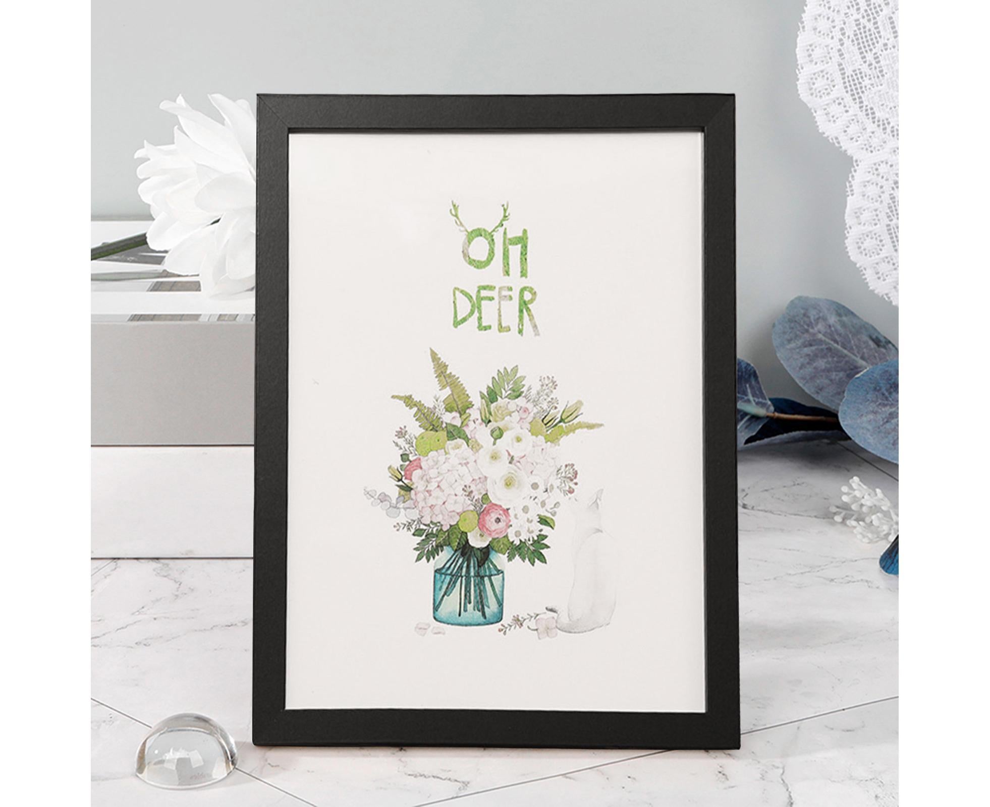 8/10-Inch Wooden Photo Frame High Clarity Glass Back Support Modern Heavy Duty Desktop Picture Display Decorative Frame Home Supplieslack 10inch - Image 6