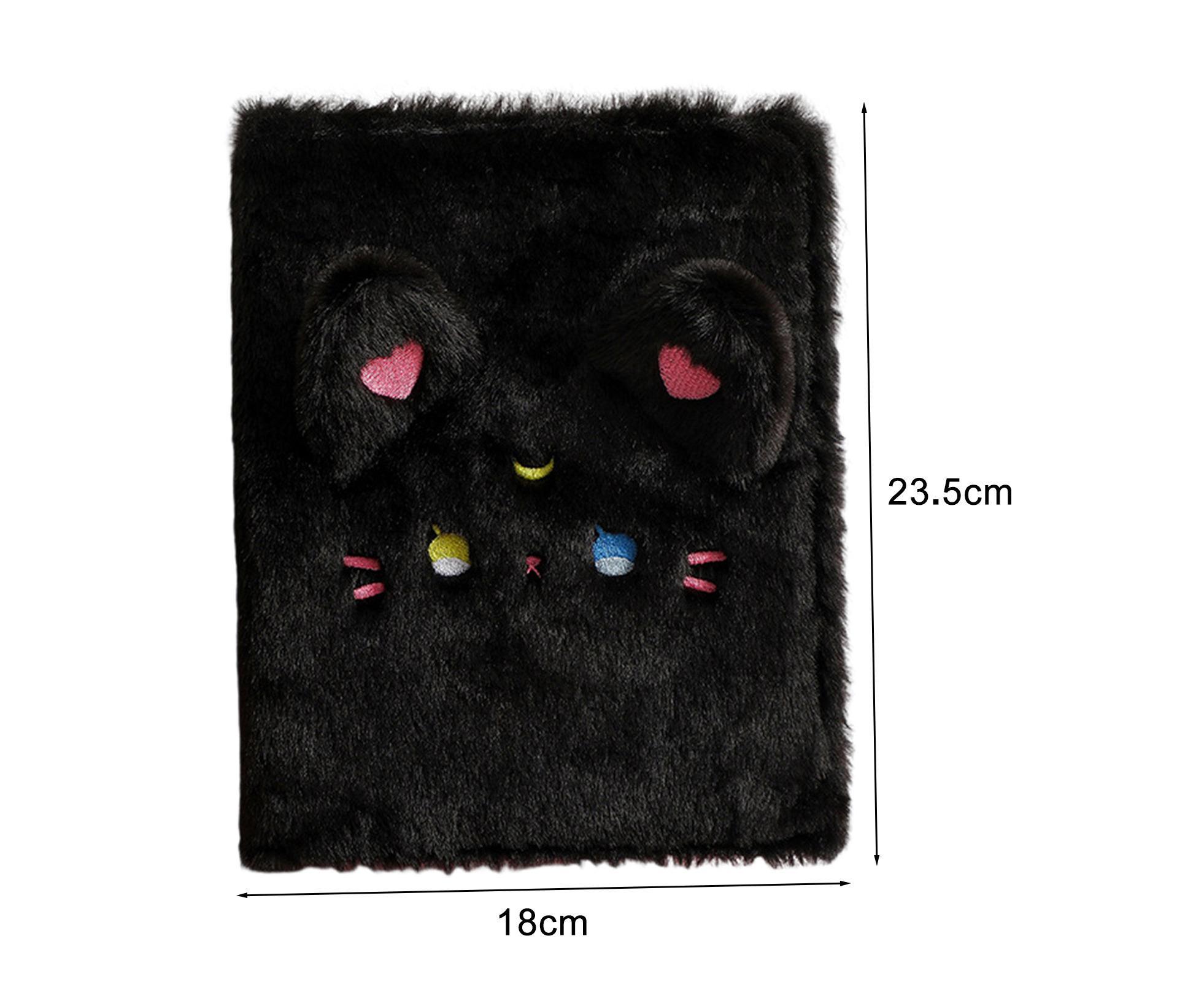 A5 Plush Cartoon Binder with 20 Photo Inner Sleeves Modern Practical Photo Album for Picture Cards Storage - Beige - Image 2